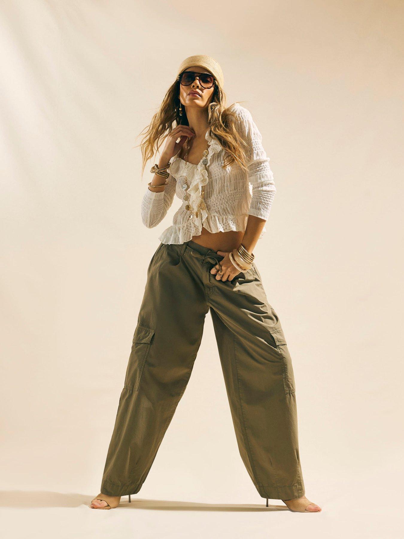 River Island Straight Leg Cargo - Green