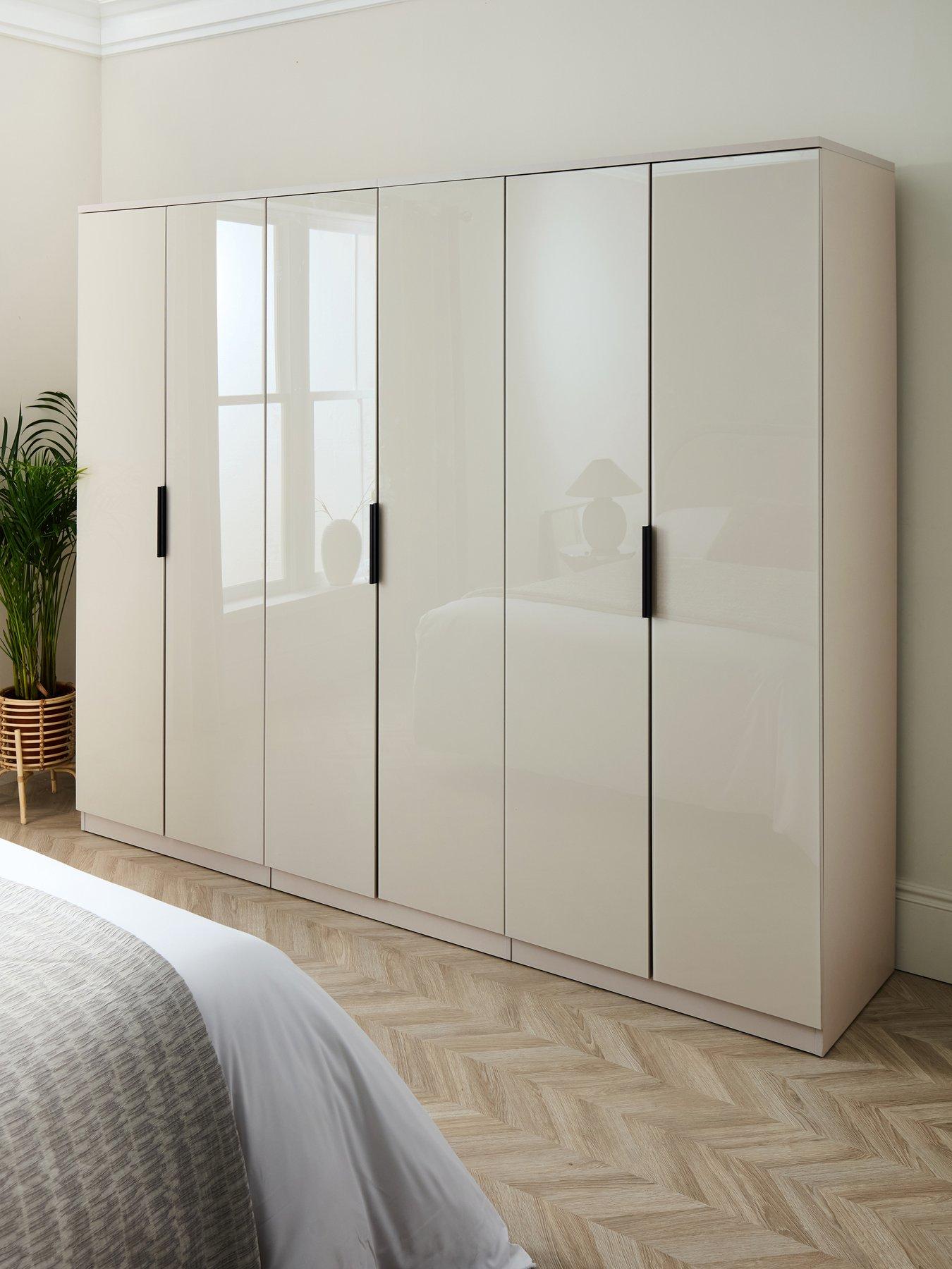 The Very Collection Palma Glass 6 Door Wardrobe