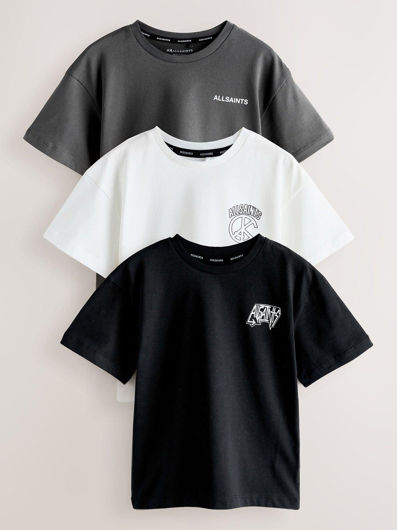 Image 1 of 6 of smALLSAINTS Older Boys Crew Neck 3 Pack T-Shirts - Multi
