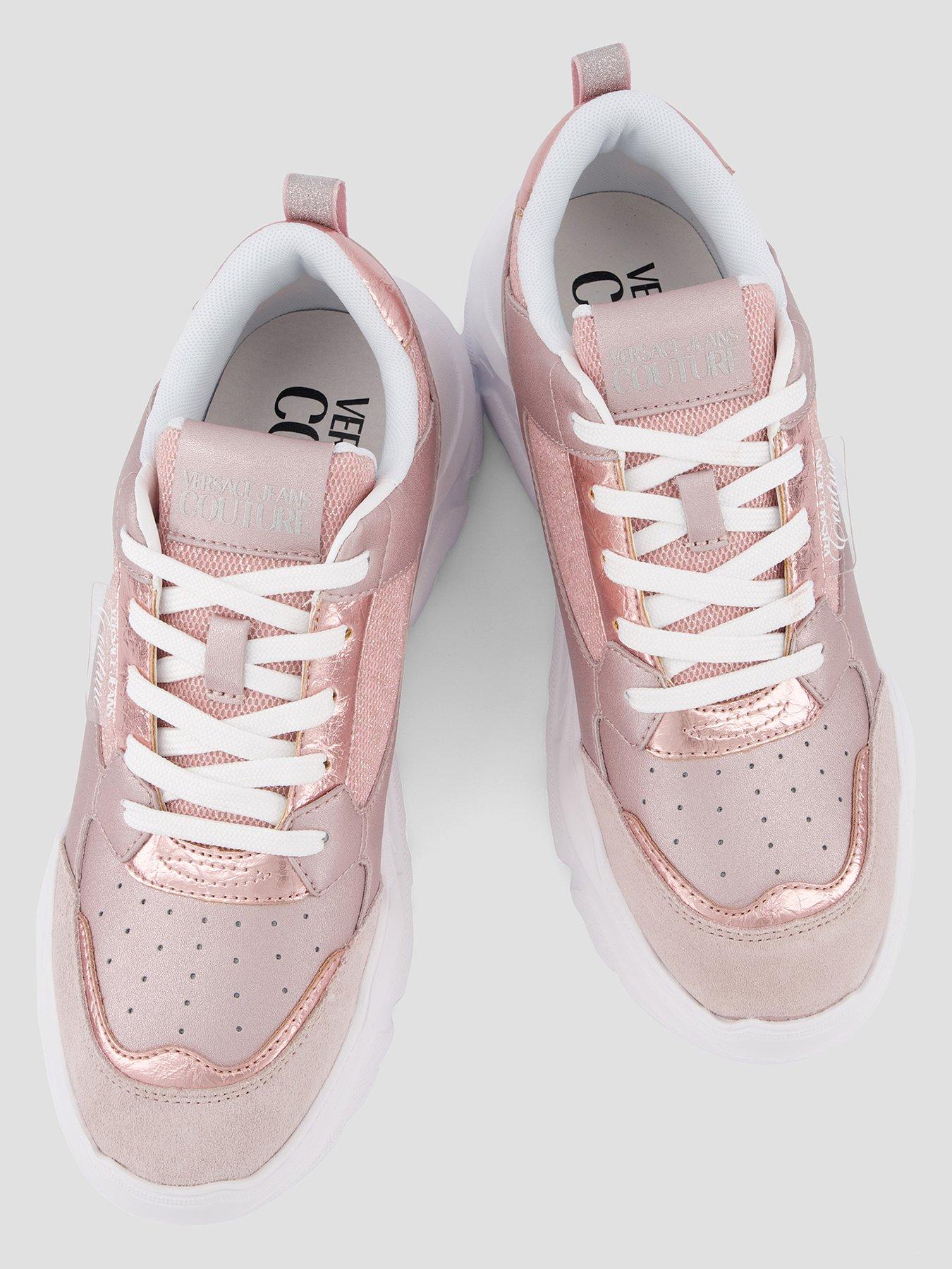 Image 3 of 7 of Versace Jeans Couture Glitter Chunky Trainer - Pink