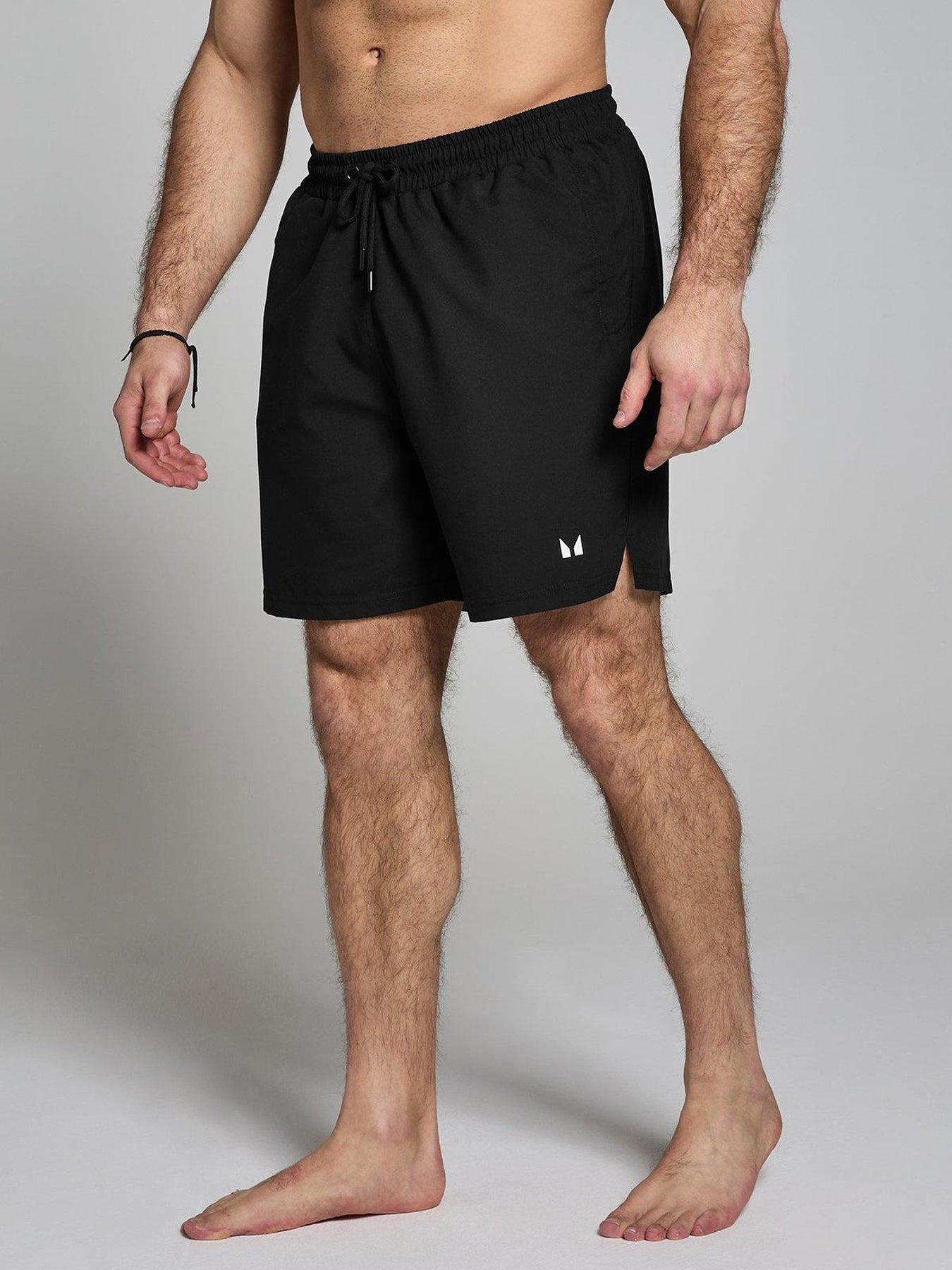 MyProtein Mens Training Core Regular Length Swimshorts, Black, Size Xl, Men