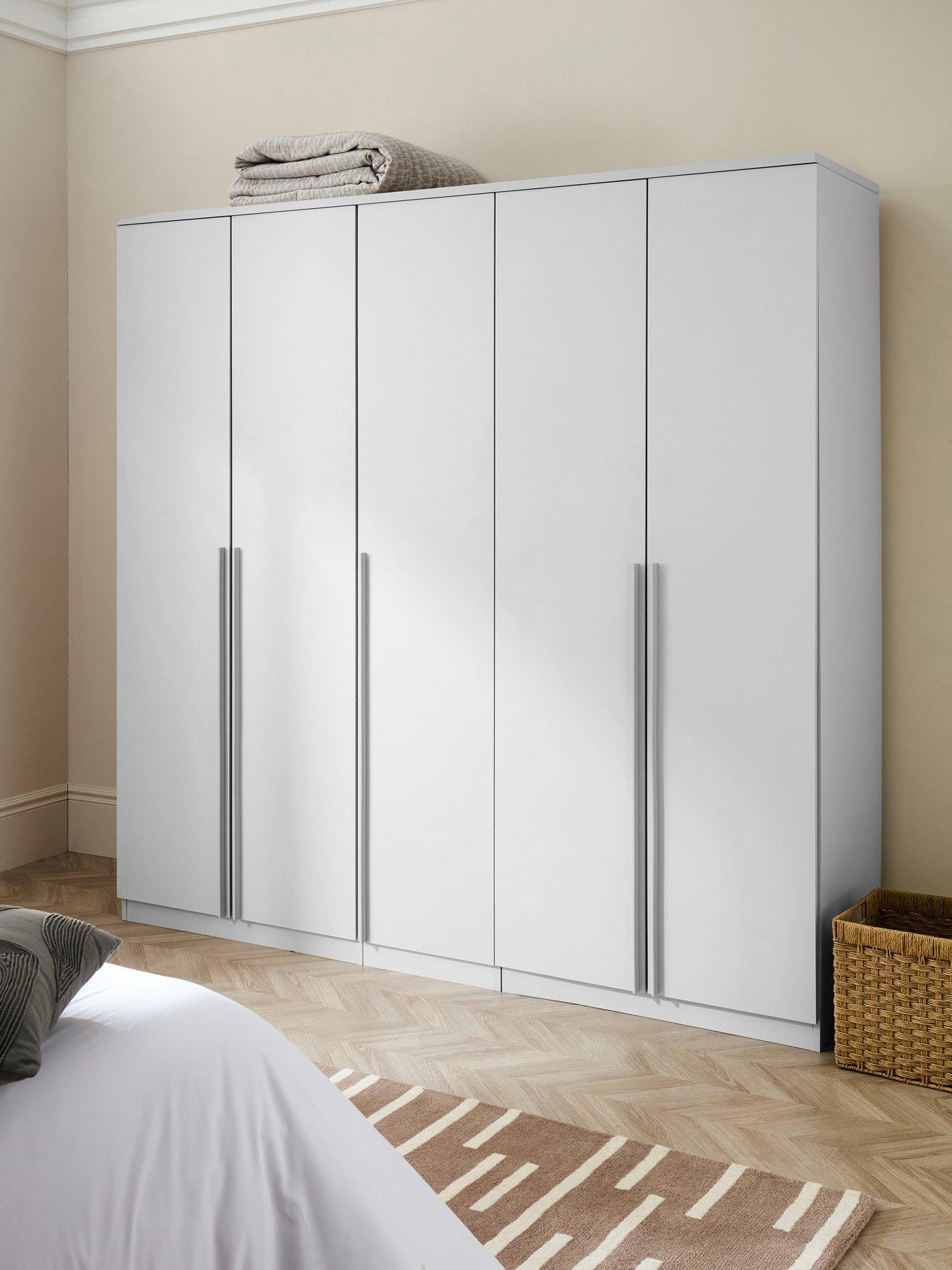 The Very Collection Murcia 5 Door Wardrobe - White