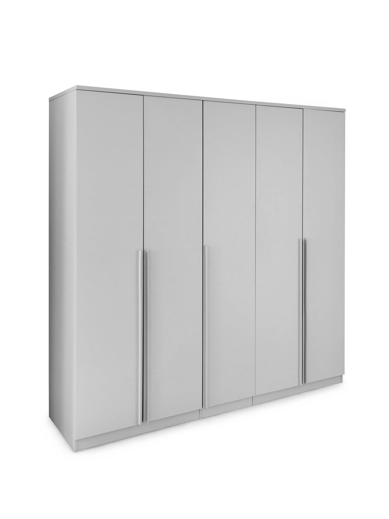 Image 3 of 7 of The Very Collection Murcia 5 Door Wardrobe - White