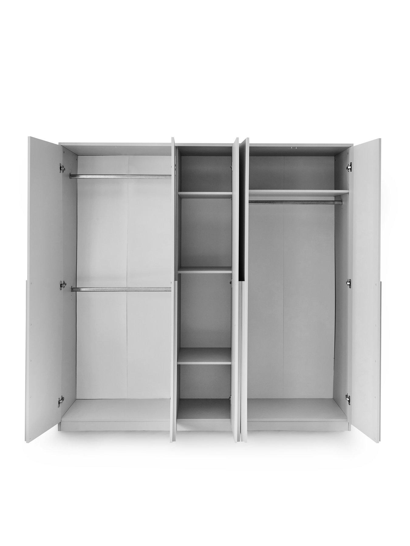 Image 4 of 7 of The Very Collection Murcia 5 Door Wardrobe - White