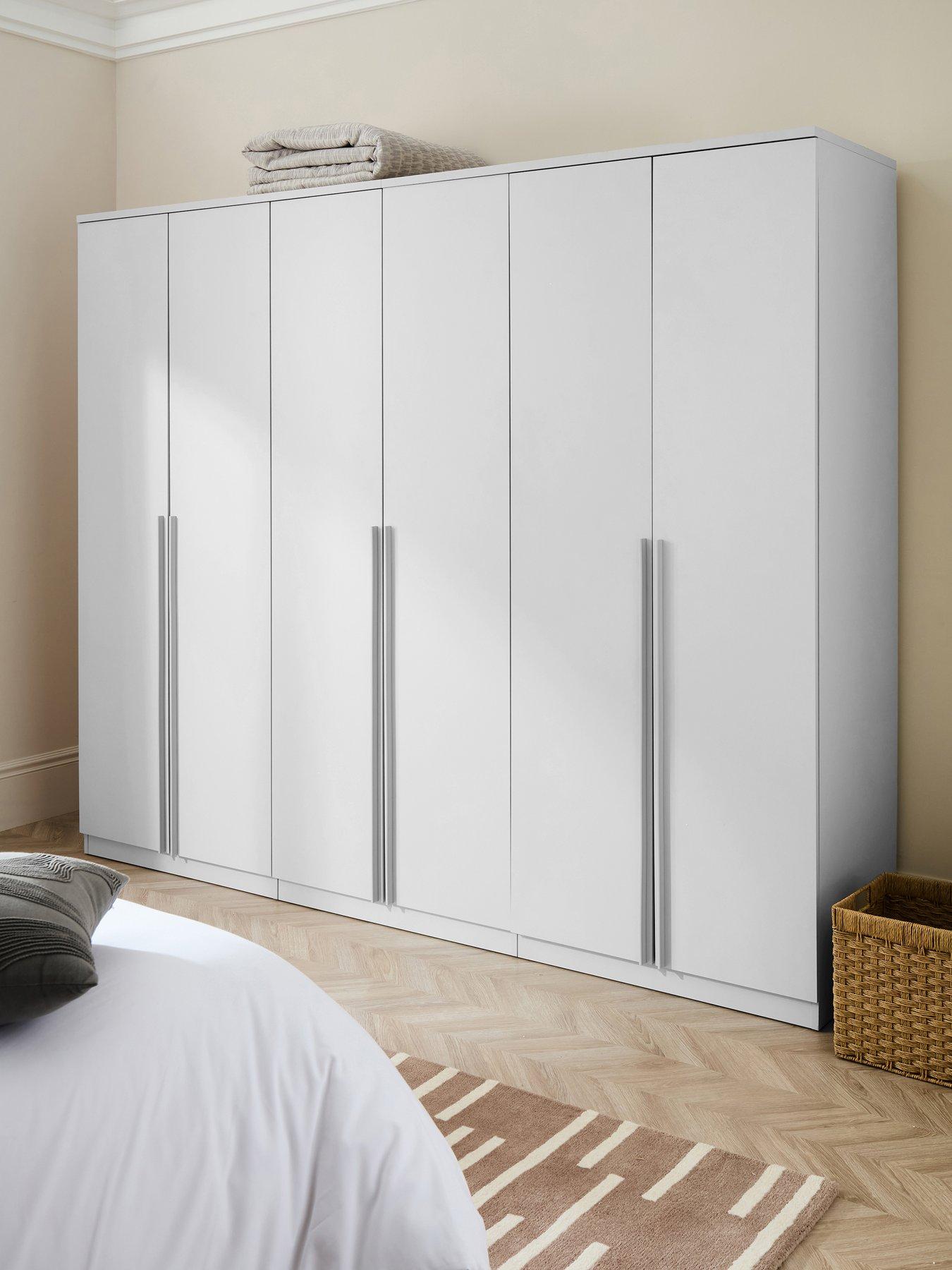 Image 1 of 7 of The Very Collection Murcia 6 Door Wardrobe - White