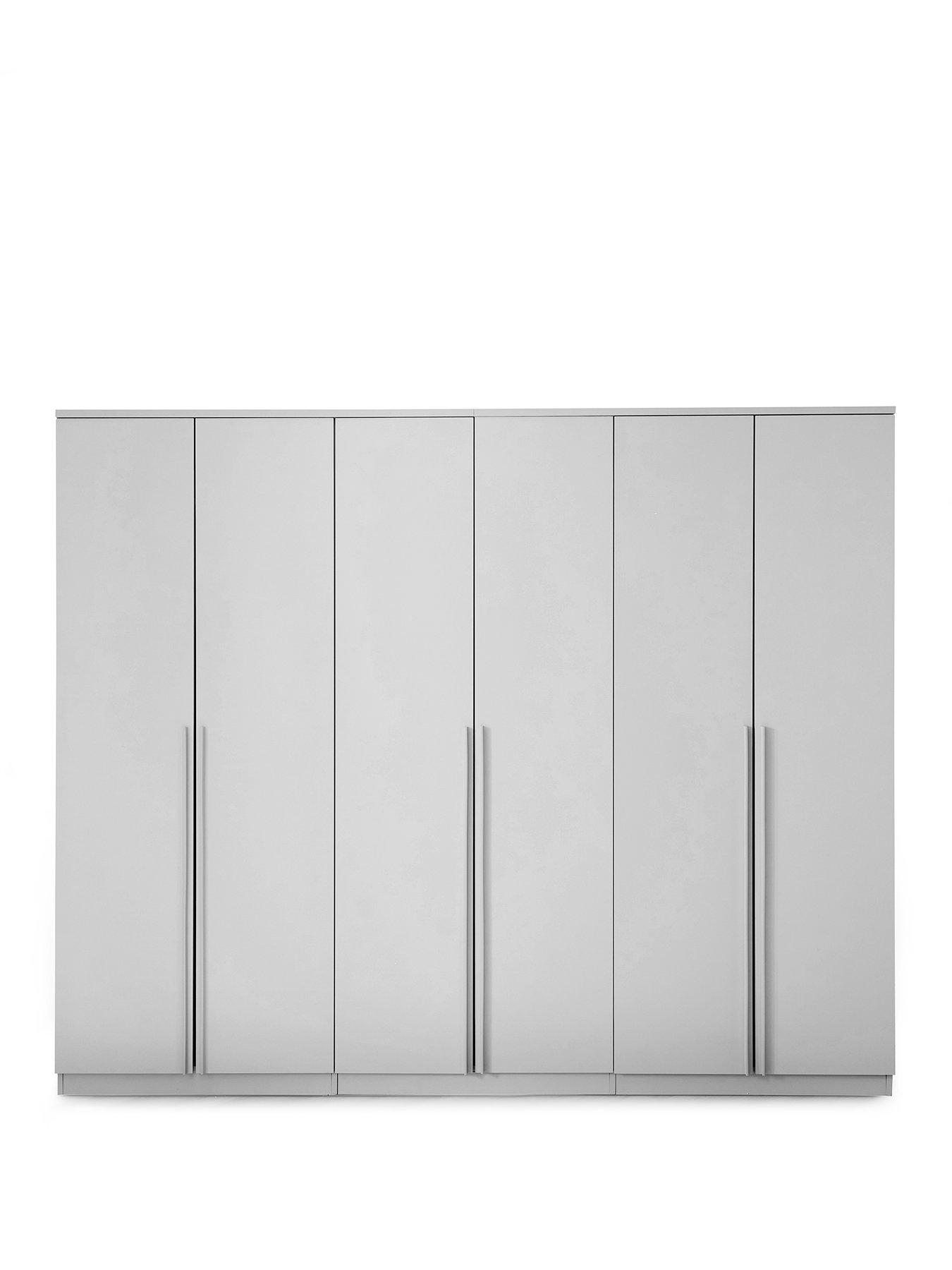 Image 2 of 7 of The Very Collection Murcia 6 Door Wardrobe - White