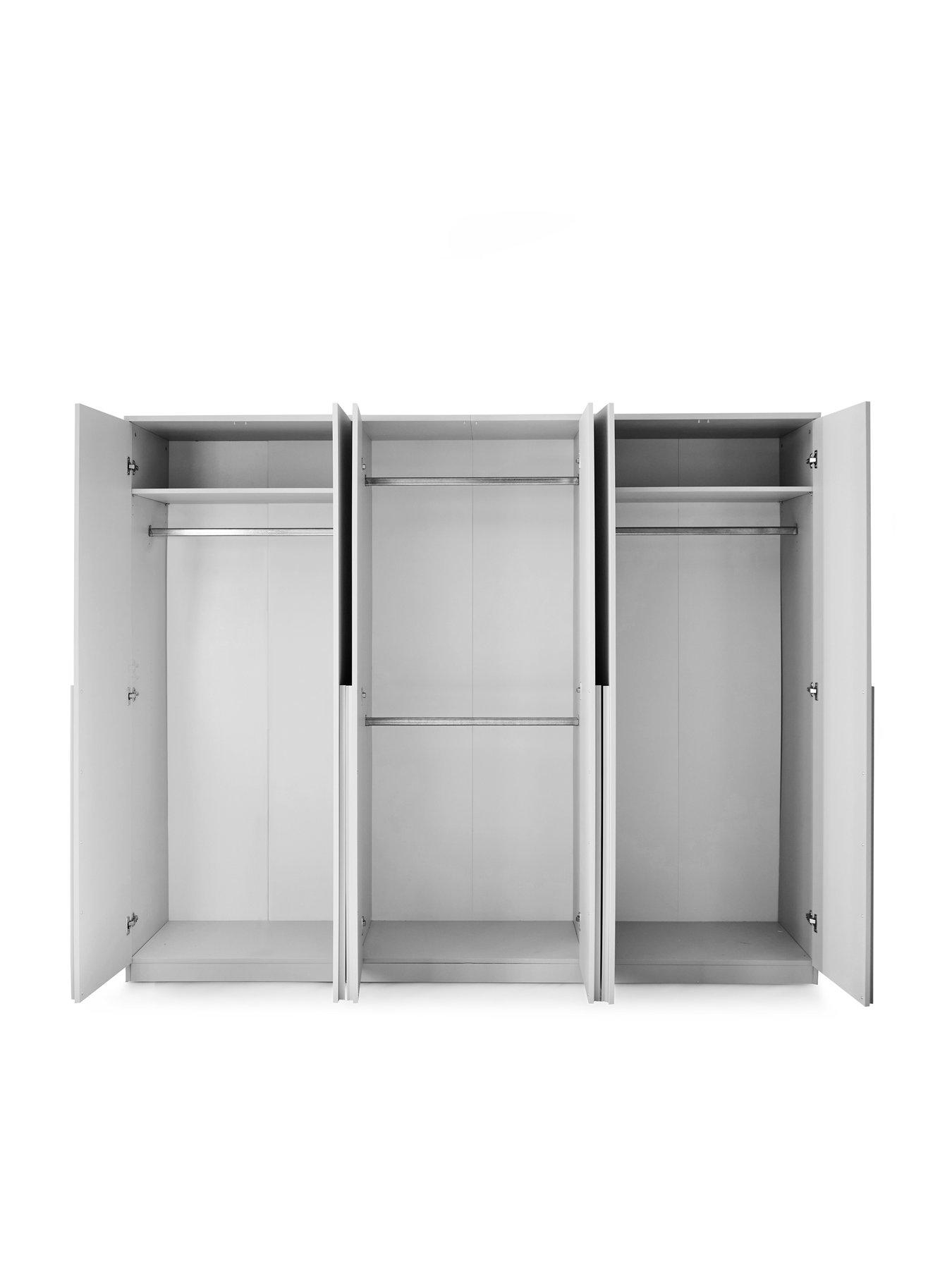 Image 4 of 7 of The Very Collection Murcia 6 Door Wardrobe - White