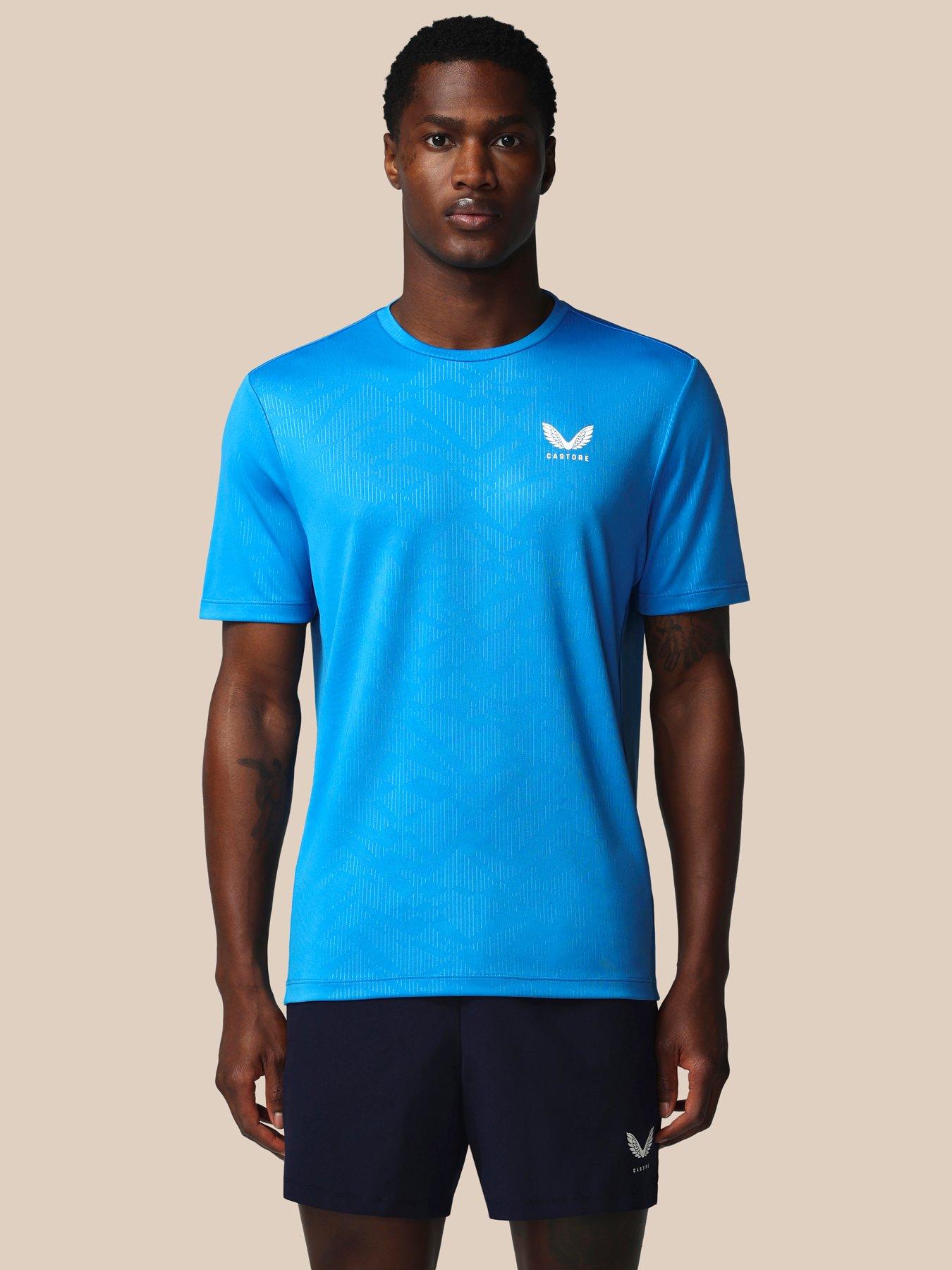 Castore Mens Training Printed T-Shirt - Blue