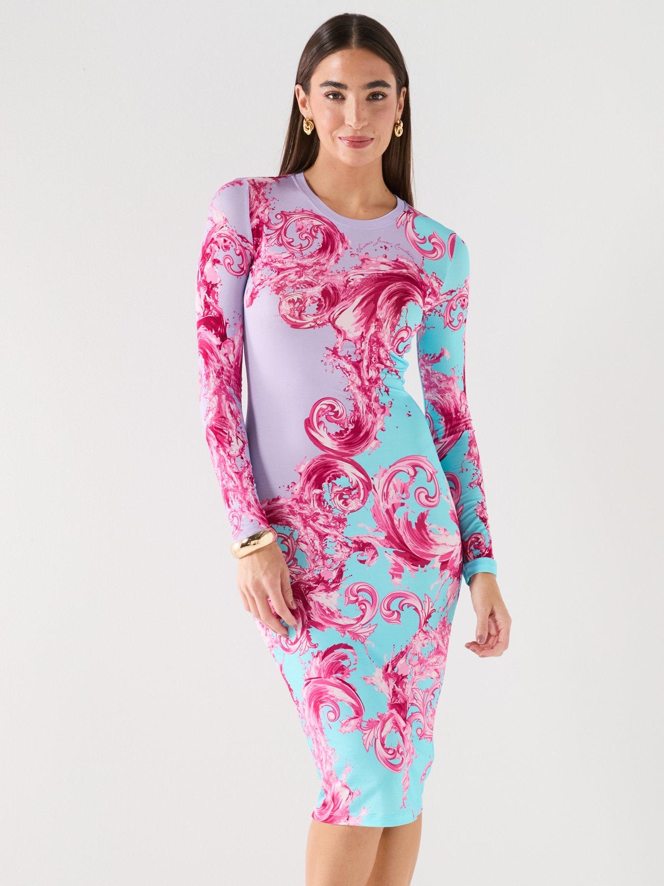 Versace Jeans Couture 80dp920 Placed Dress