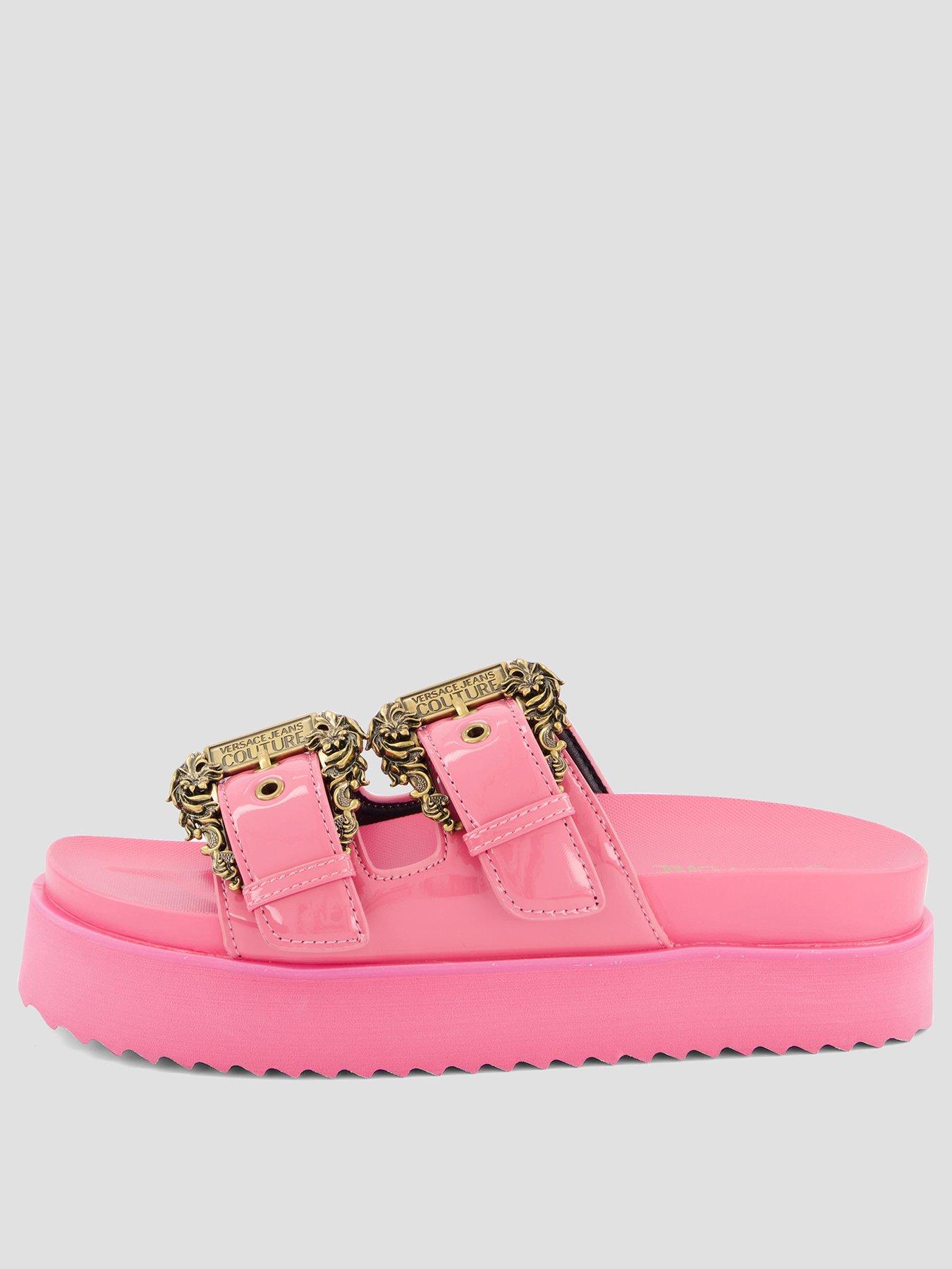 Image 2 of 7 of Versace Jeans Couture Double Bucket Platform Sandal - Pink