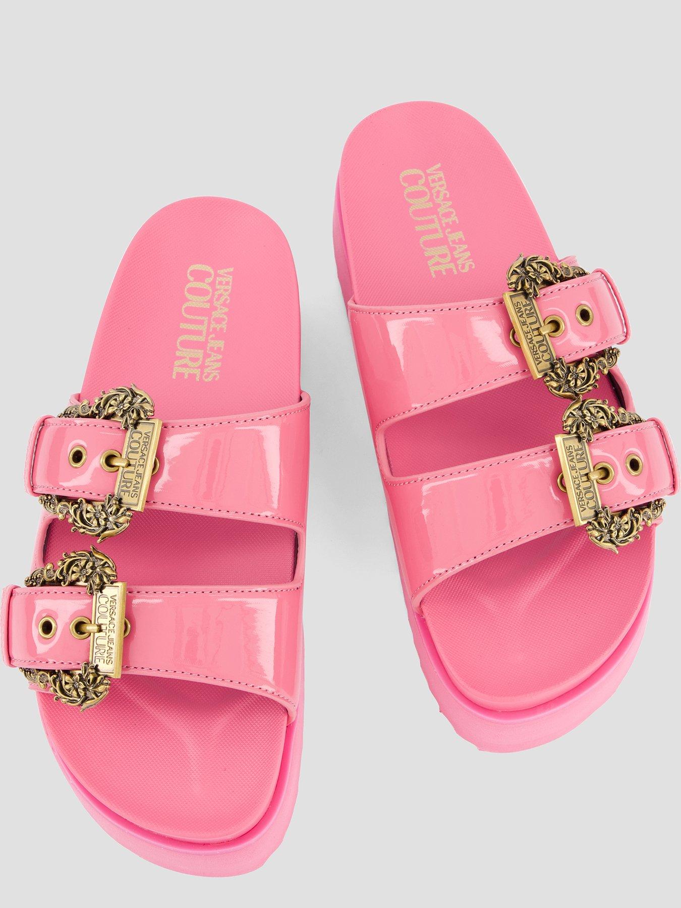 Image 3 of 7 of Versace Jeans Couture Double Bucket Platform Sandal - Pink