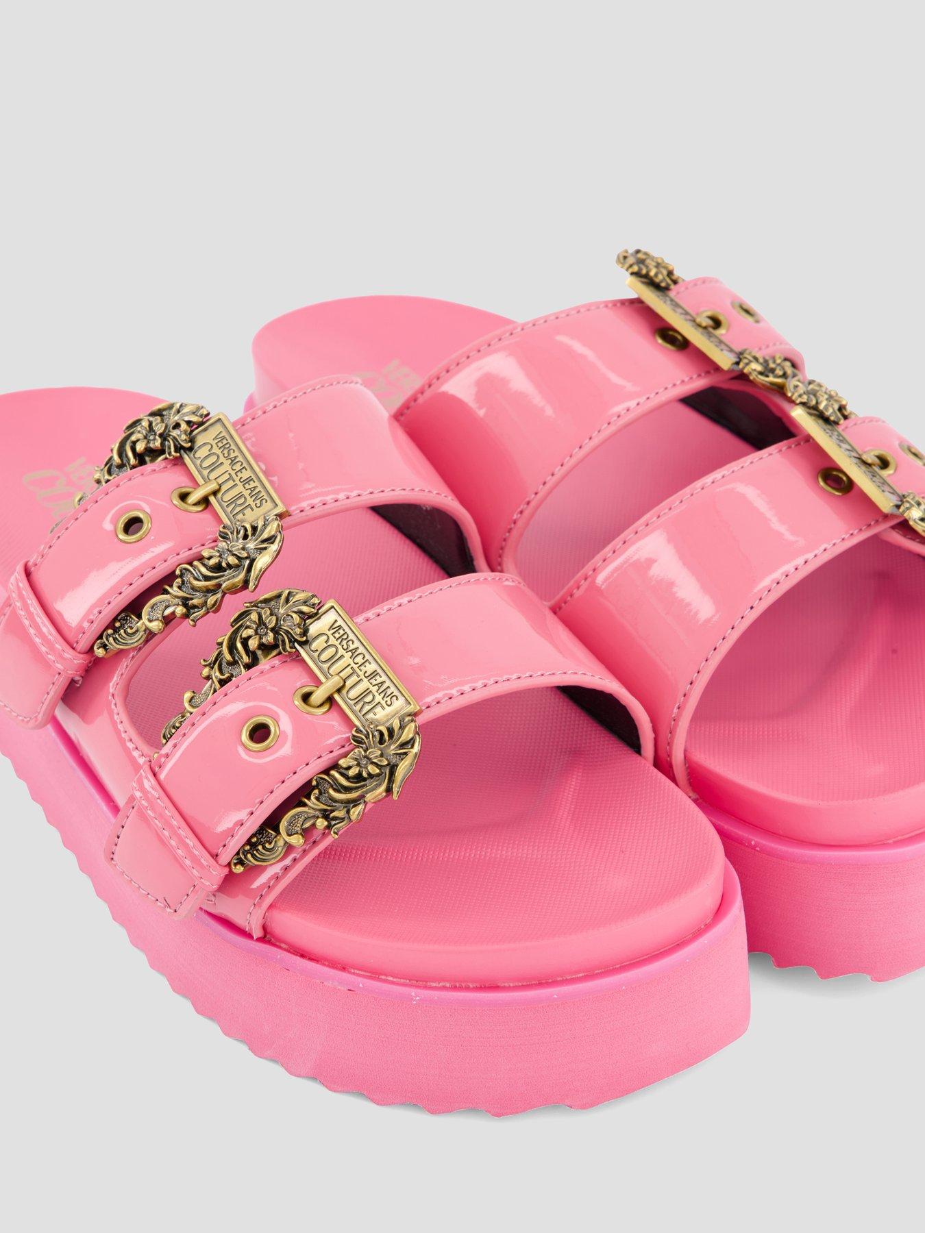 Image 5 of 7 of Versace Jeans Couture Double Bucket Platform Sandal - Pink