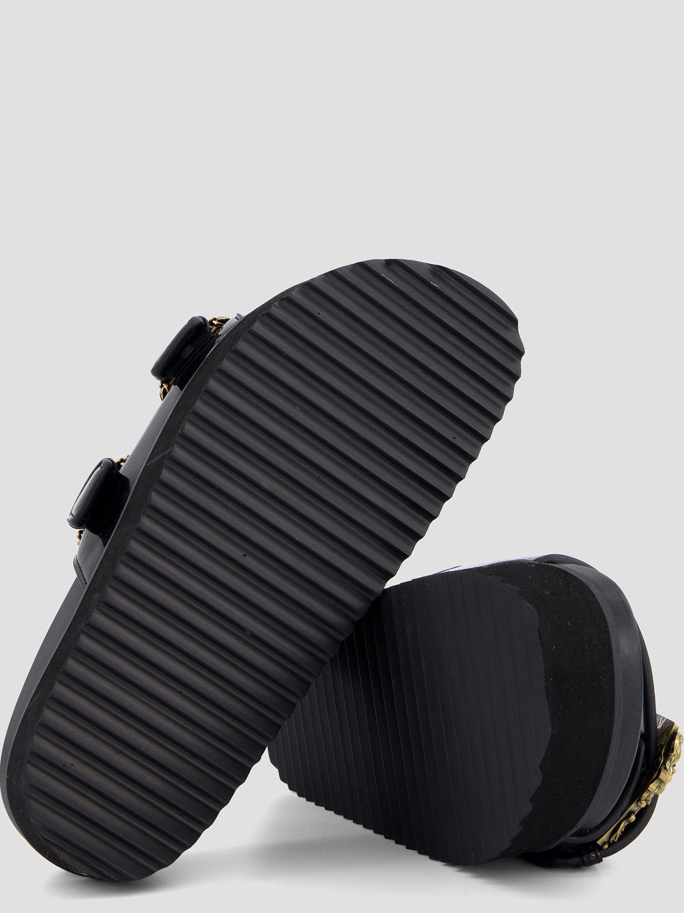 Image 5 of 8 of Versace Jeans Couture Double Bucket Platform Sandal - Black