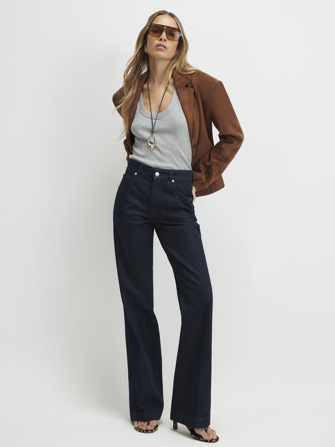 Image 3 of 4 of River Island Vicky Bootcut Jeans - Blue