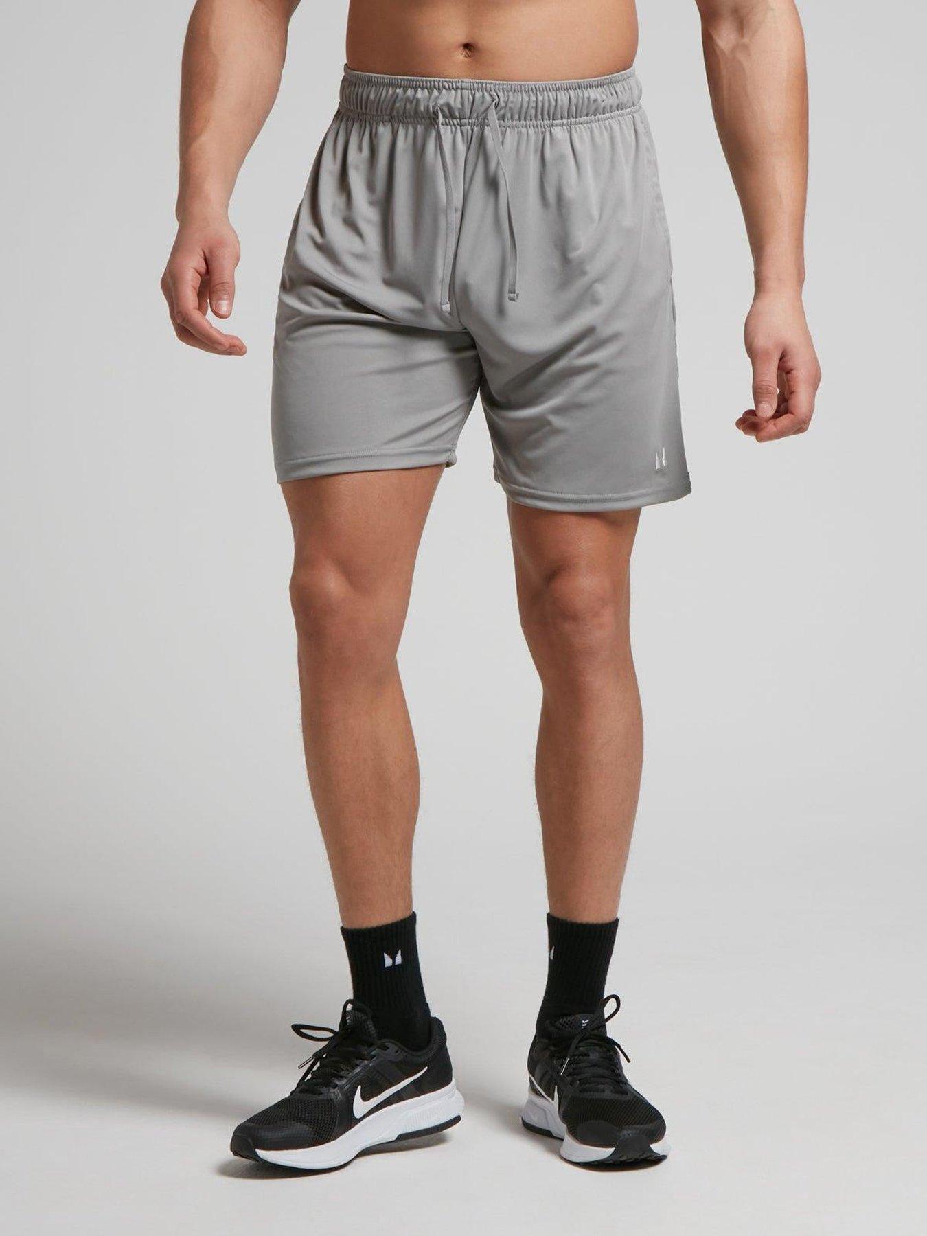 MyProtein Mens Training Tempo Ultra 5 Inch 2 In 1 Shorts, Grey, Size L, Men