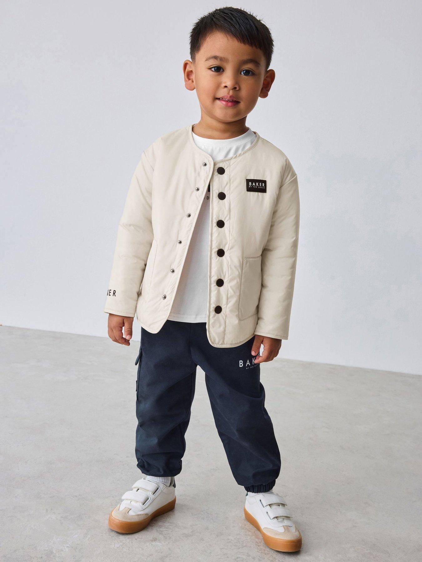 Ted Baker Baby Boys Bomber Jacket, T-Shirt and Joggers Set - Beige