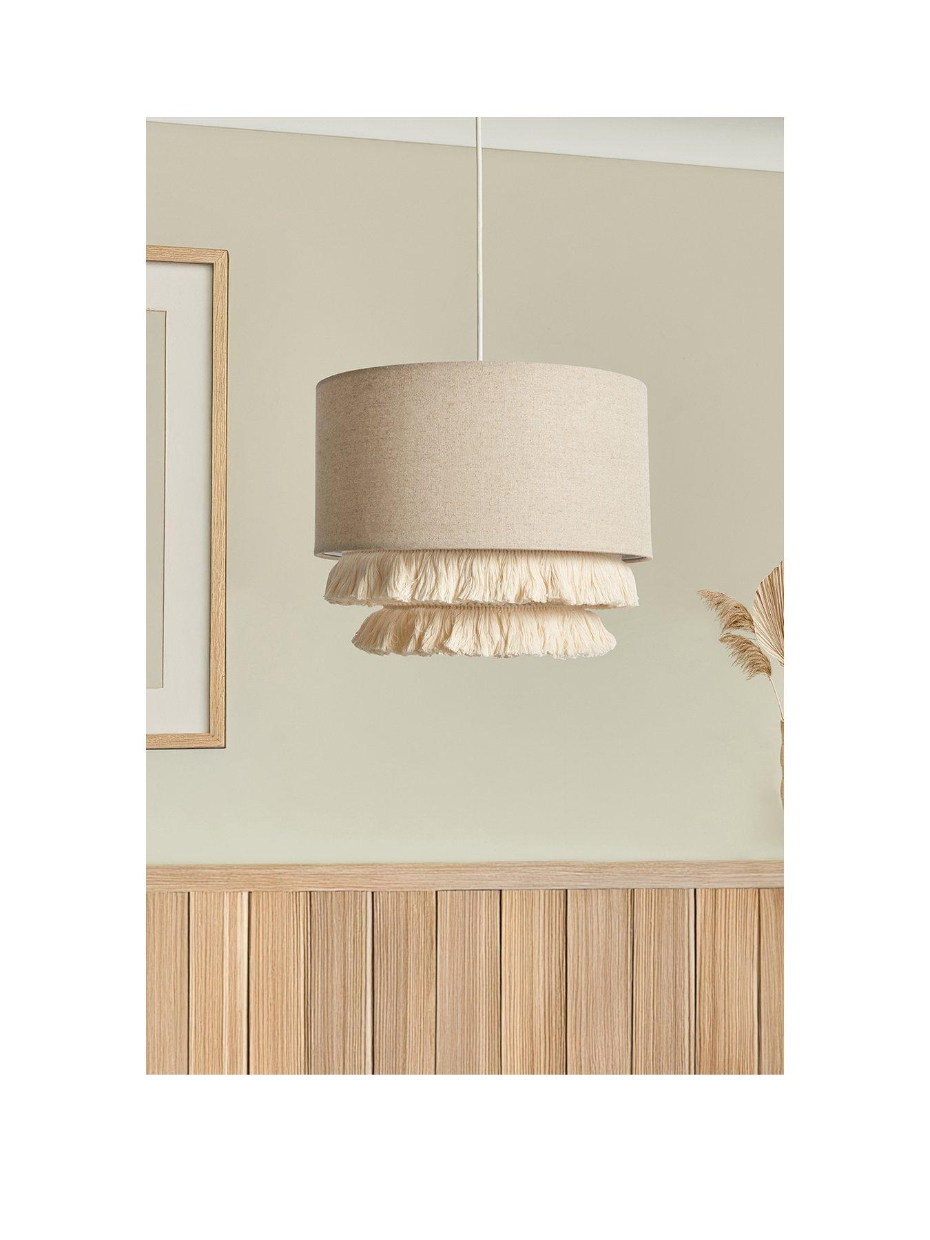 Image 2 of 6 of The Very Collection Tassel Drum Shade