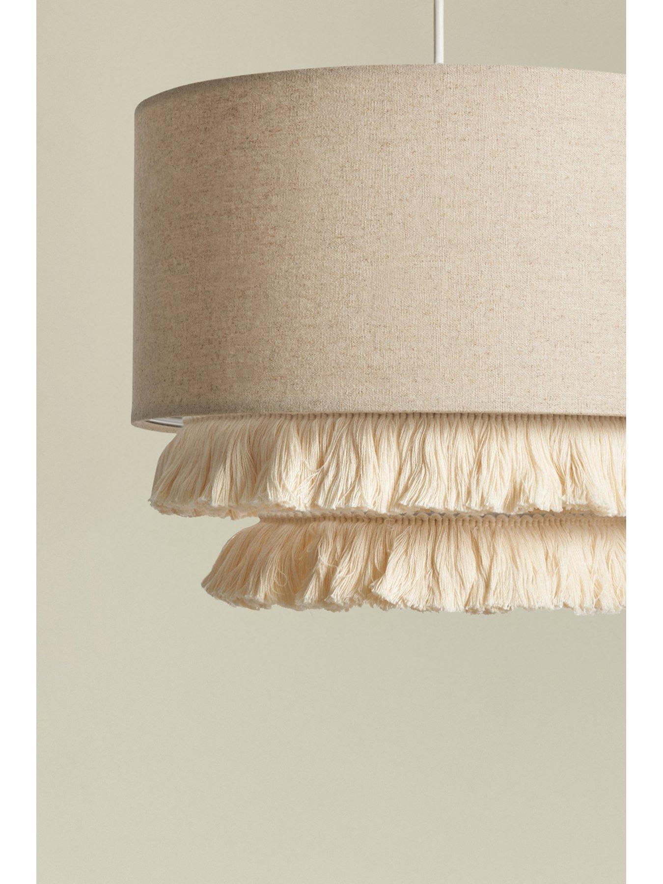 Image 3 of 6 of The Very Collection Tassel Drum Shade