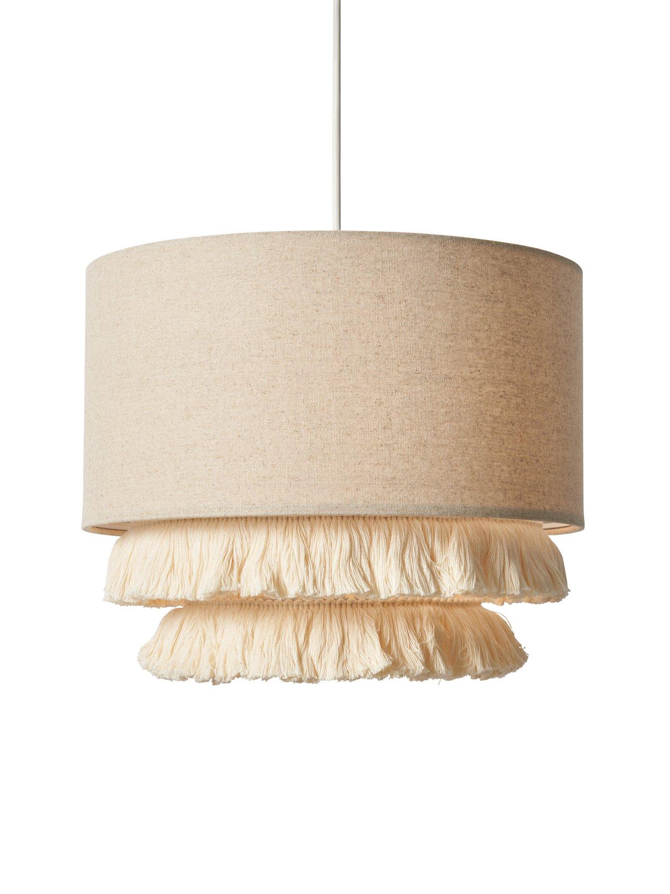 Image 4 of 6 of The Very Collection Tassel Drum Shade