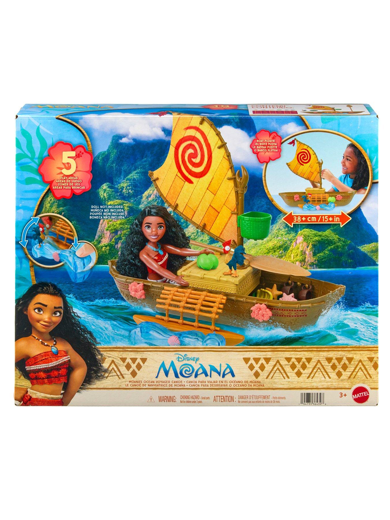 Image 7 of 7 of Disney Moana Floating Ocean Voyager Canoe Playset with 5 Play Areas, 9 Accessories &amp; Animal Figure