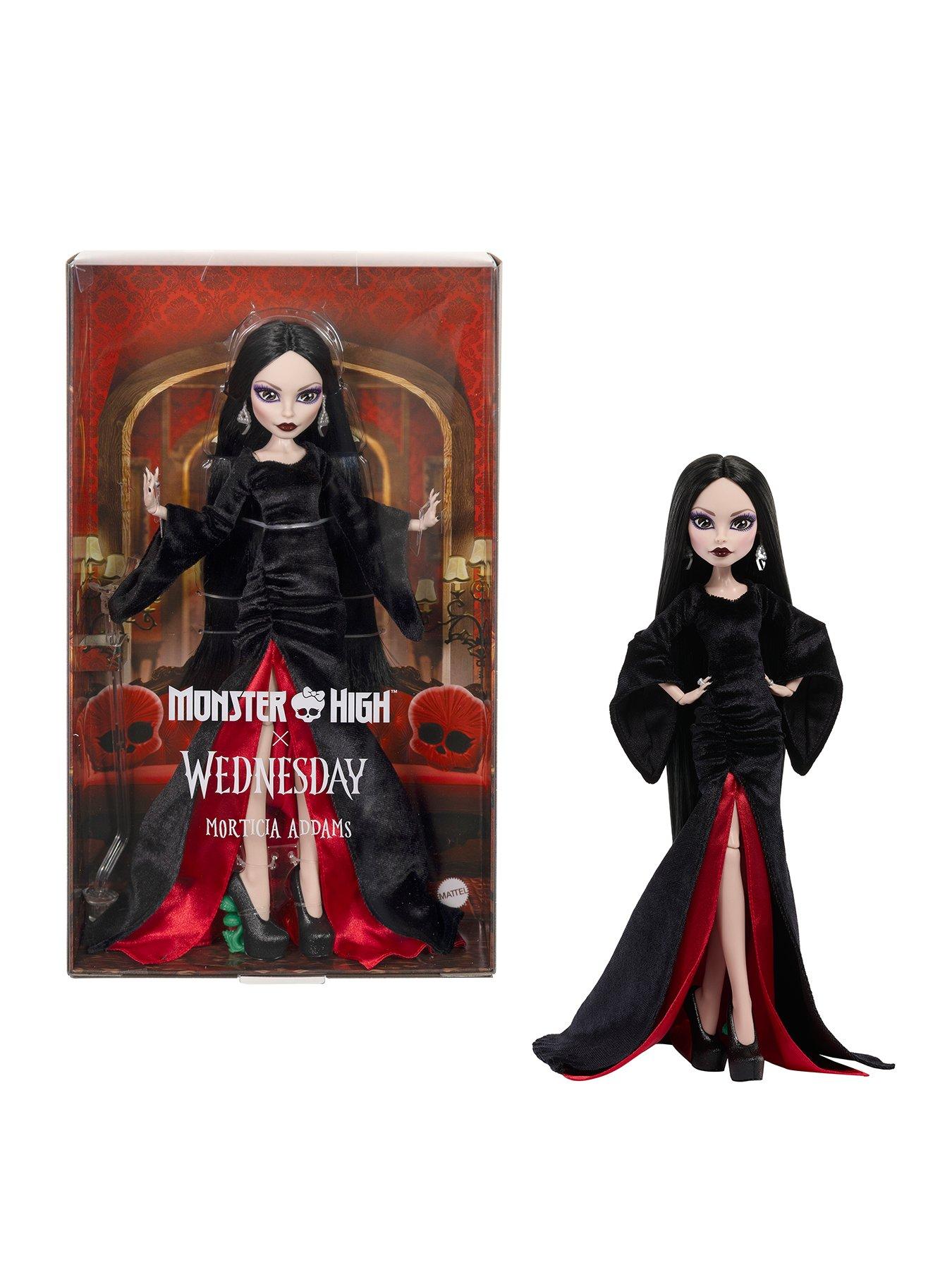 Monster High x Wednesday Collectible Doll, Morticia Addams in