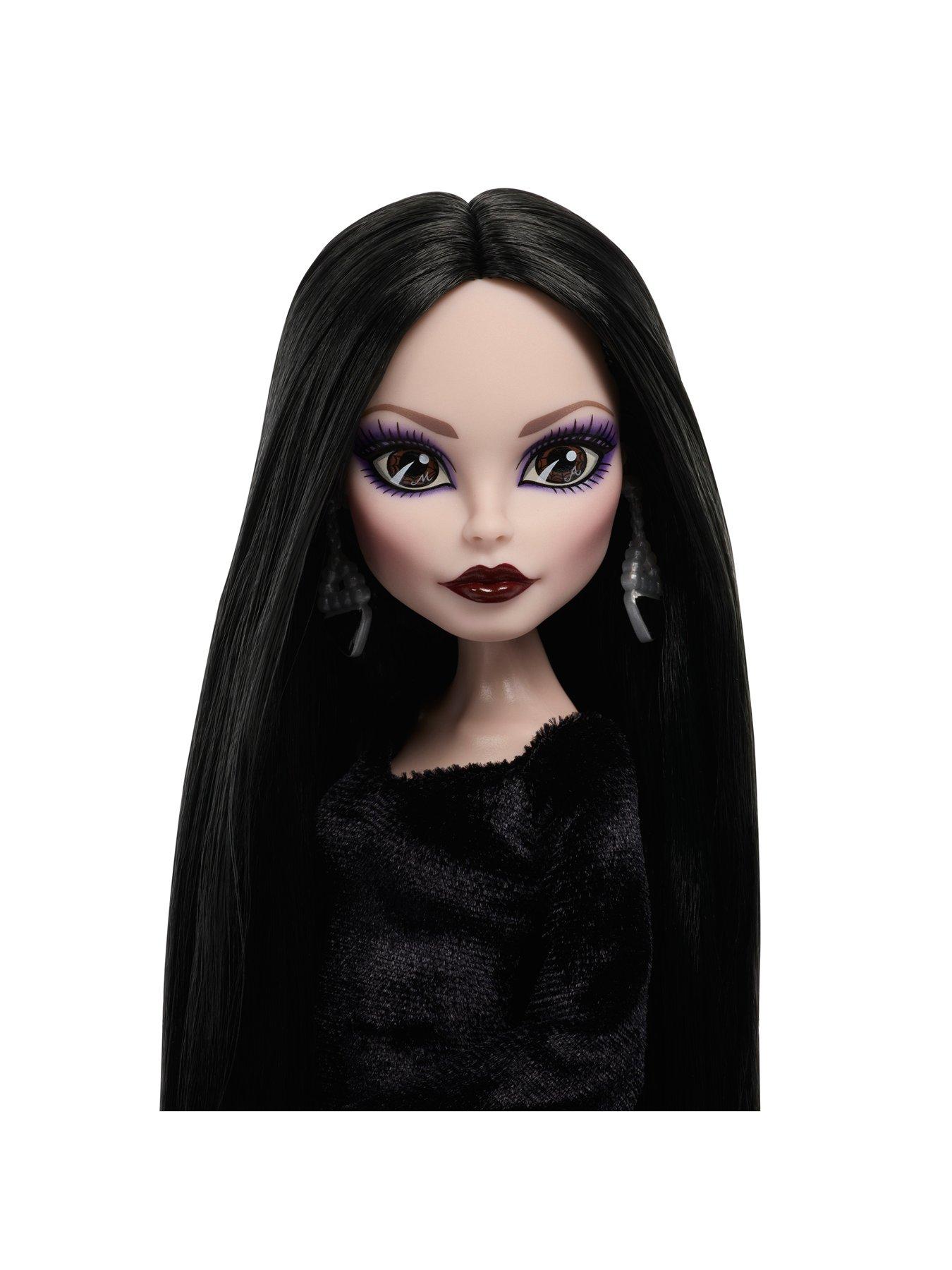 Image 3 of 5 of Monster High x Wednesday Collectible Doll, Morticia Addams in Black Velvet Dress