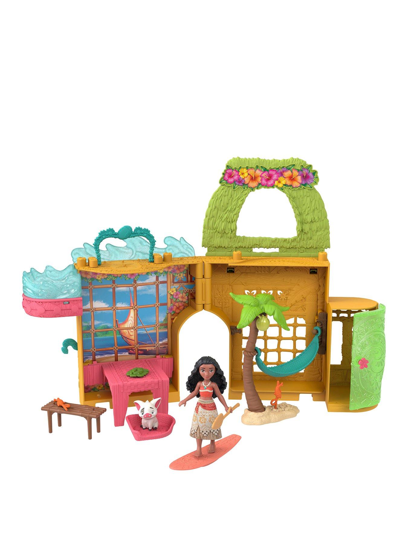 Disney Moana Disney Princess Moana Storytime Stackers Doll House with Small Doll, Animal Friend  &  9 Accessories