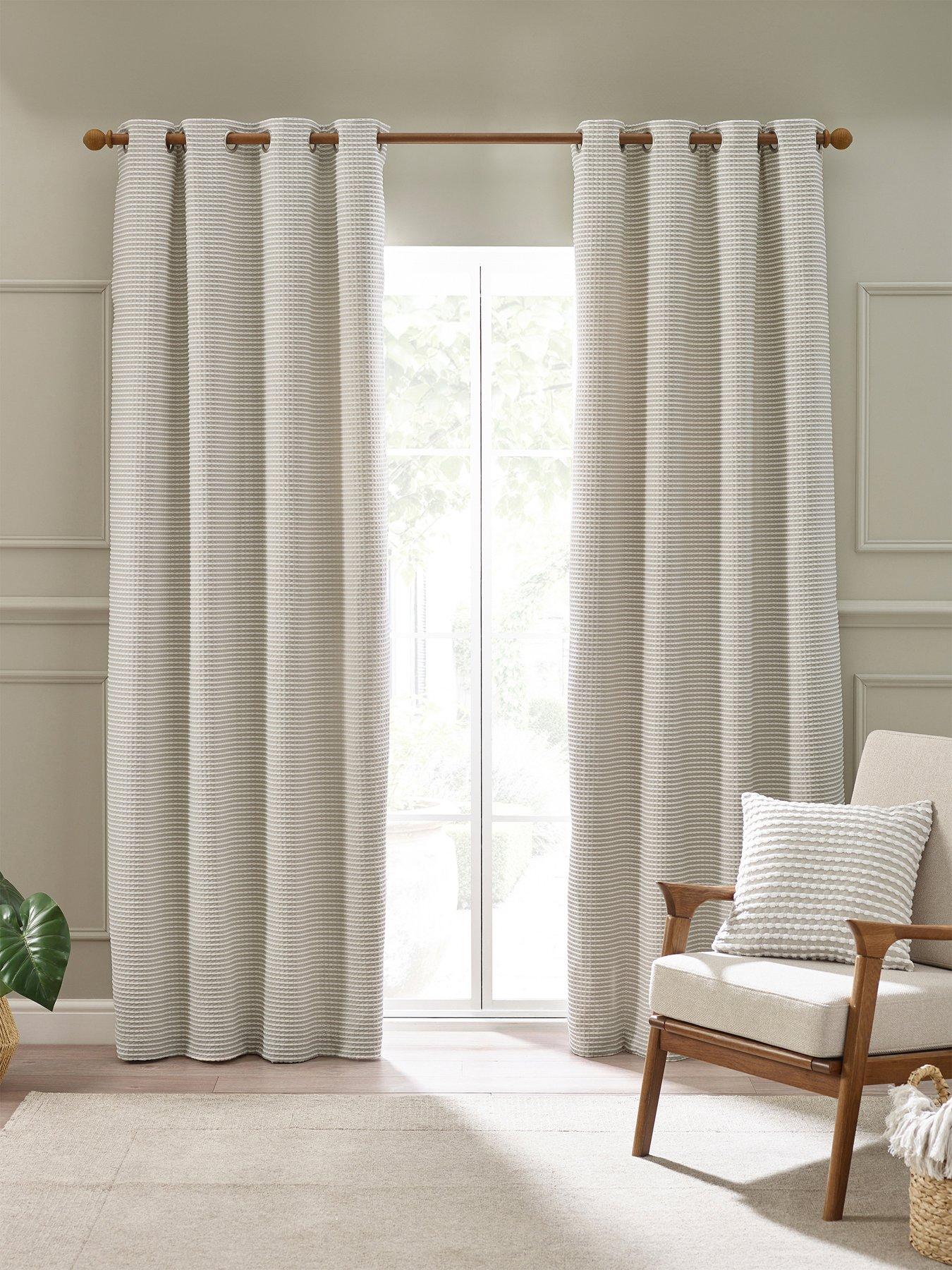 Catherine Lansfield Stab Stitch Curtains