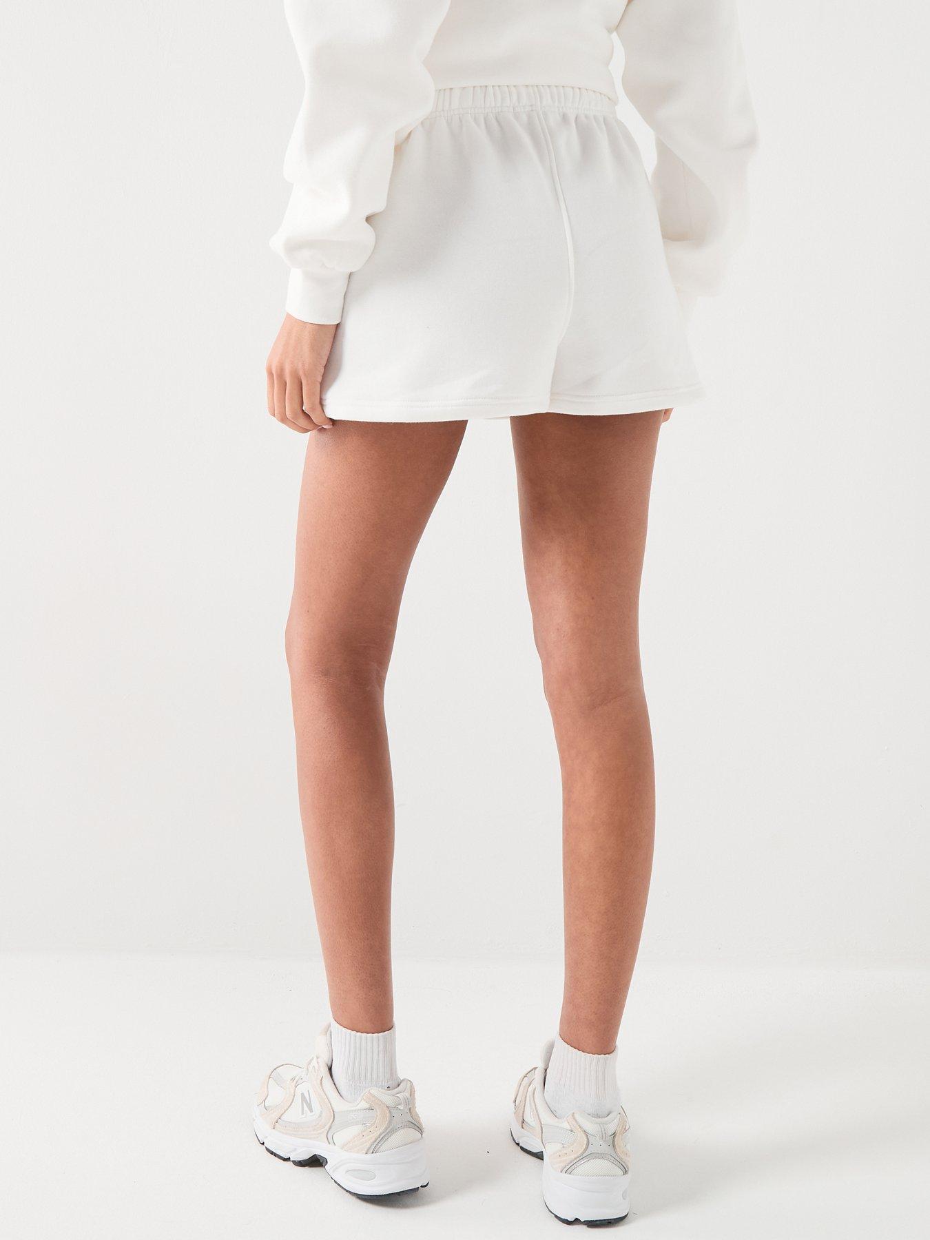 Image 2 of 5 of Six Stories Just Married Relaxed Shorts - White