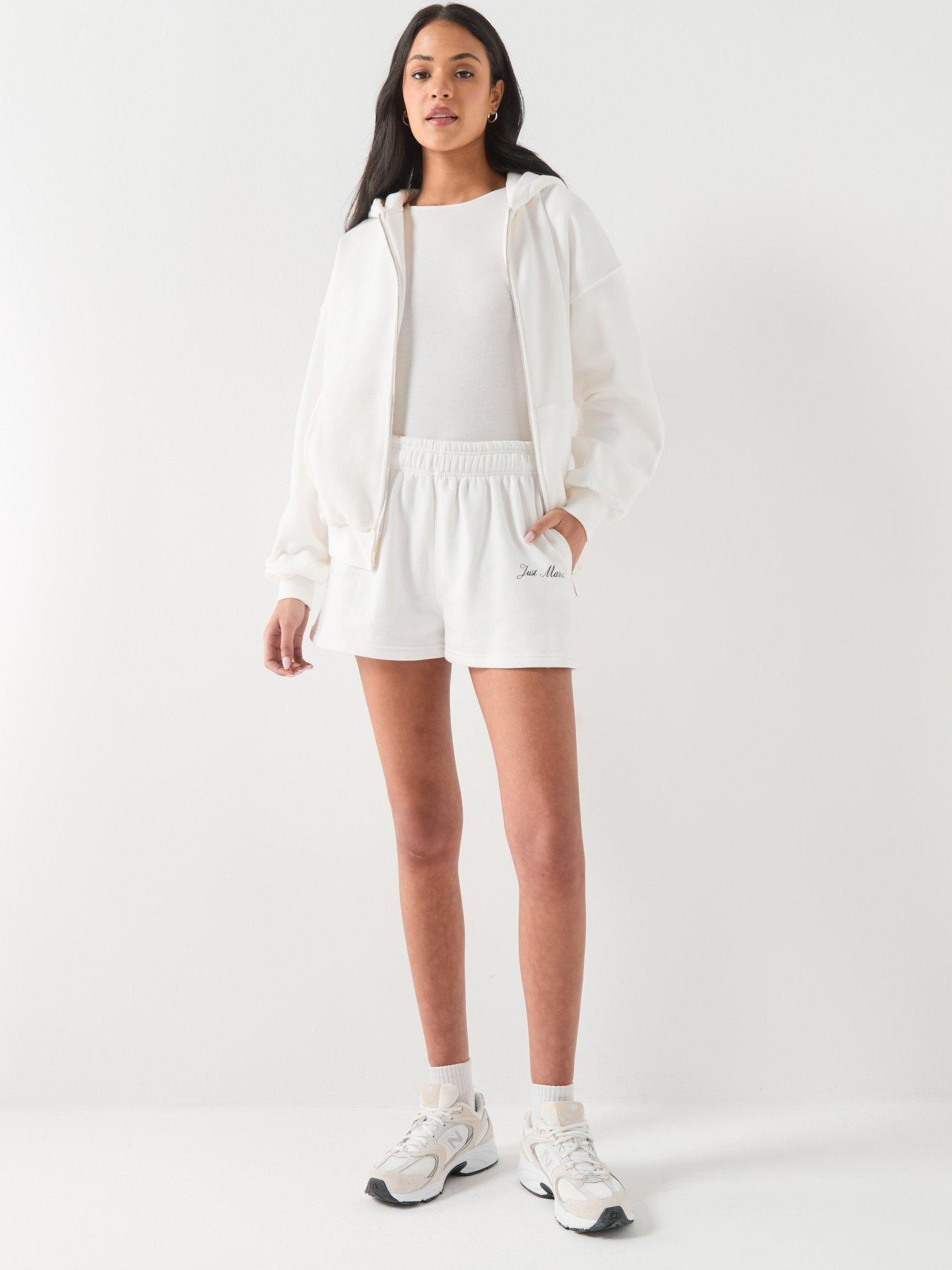 Image 5 of 5 of Six Stories Just Married Relaxed Shorts - White