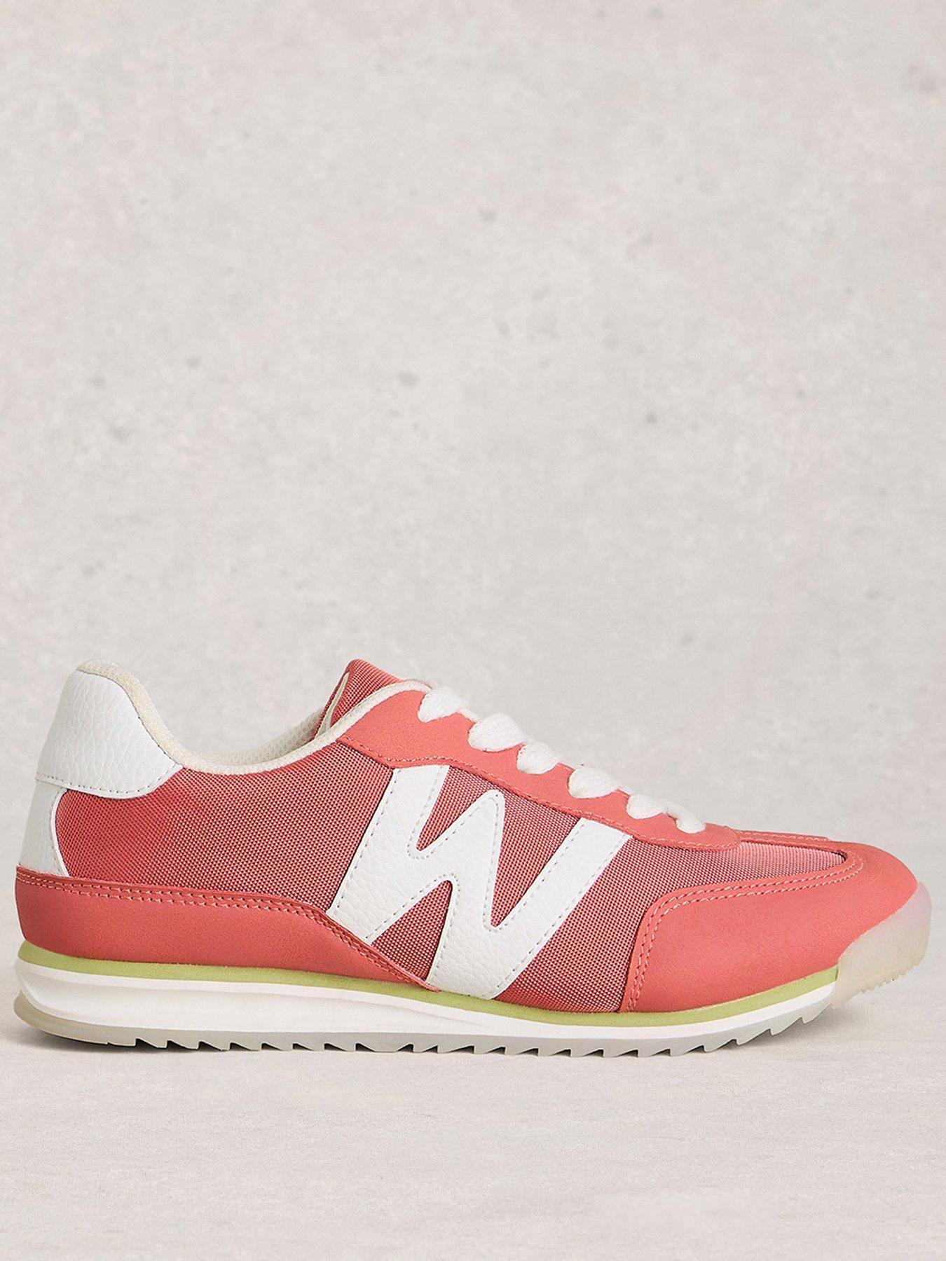 White Stuff Lucy Lace-Up Trainer - Pink