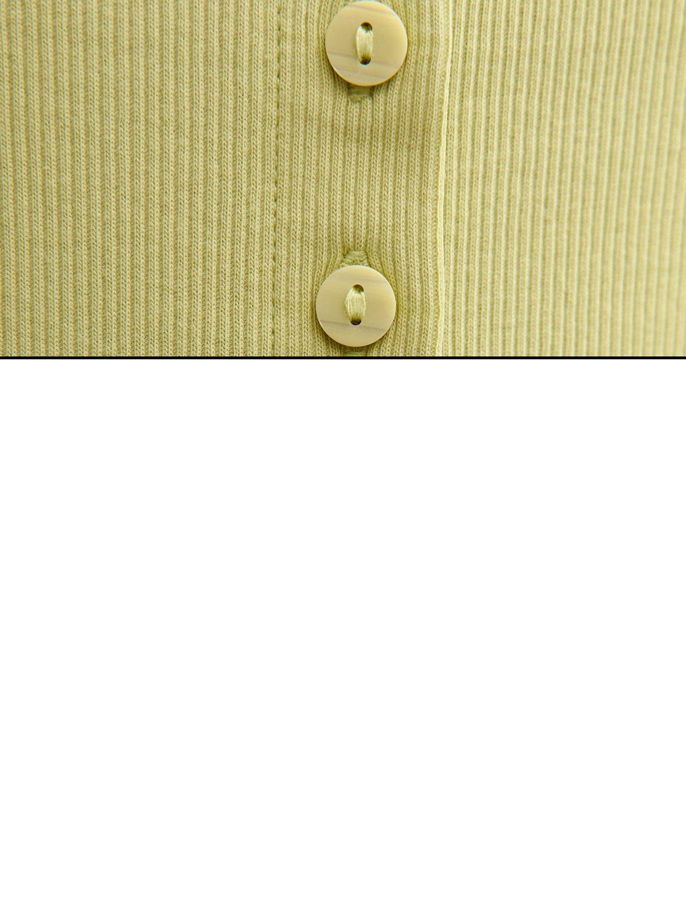 Image 6 of 6 of New Look Button Through Tank Top - Light Green