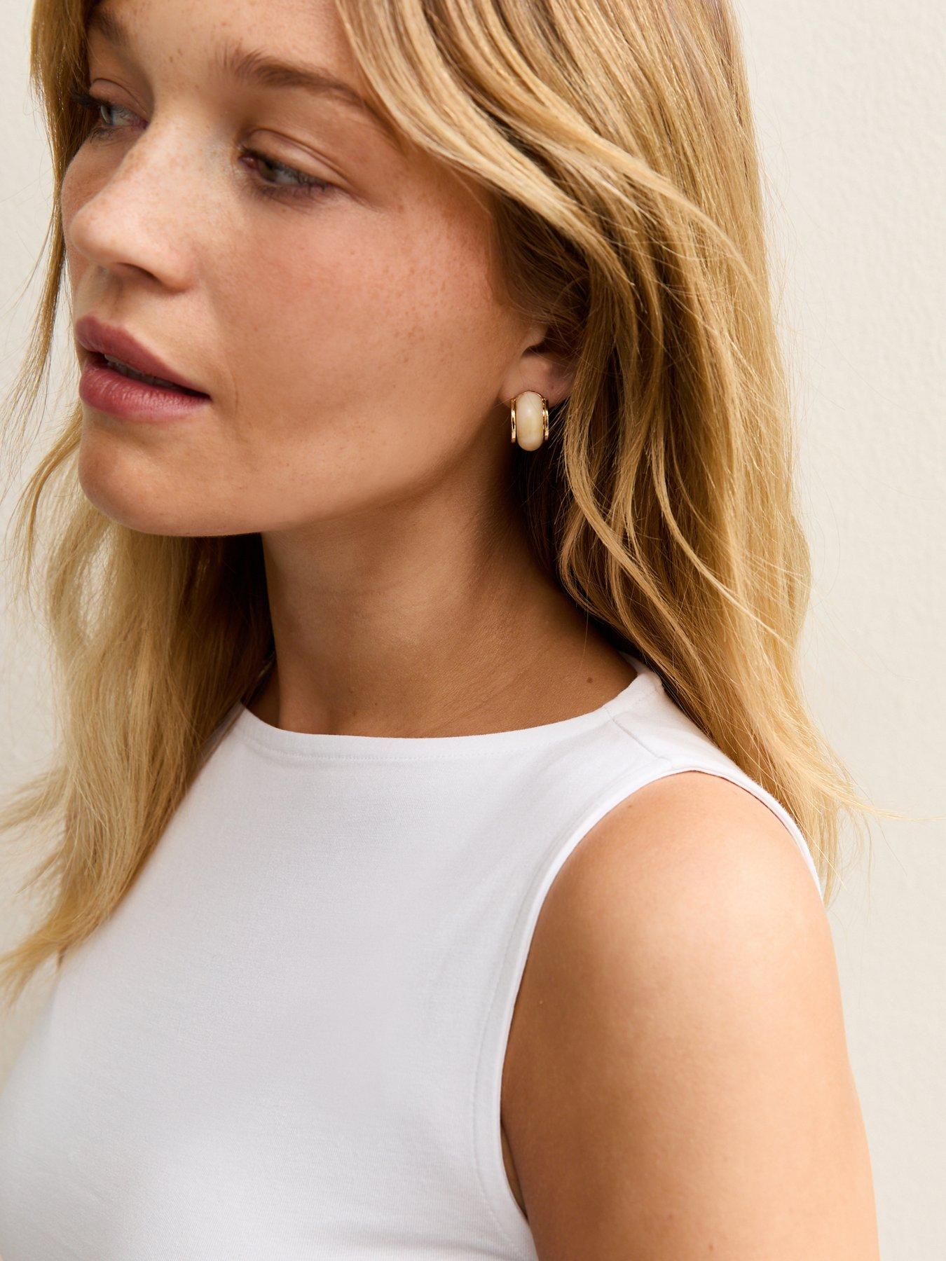 Image 4 of 5 of New Look White Slash Neck Vest Top