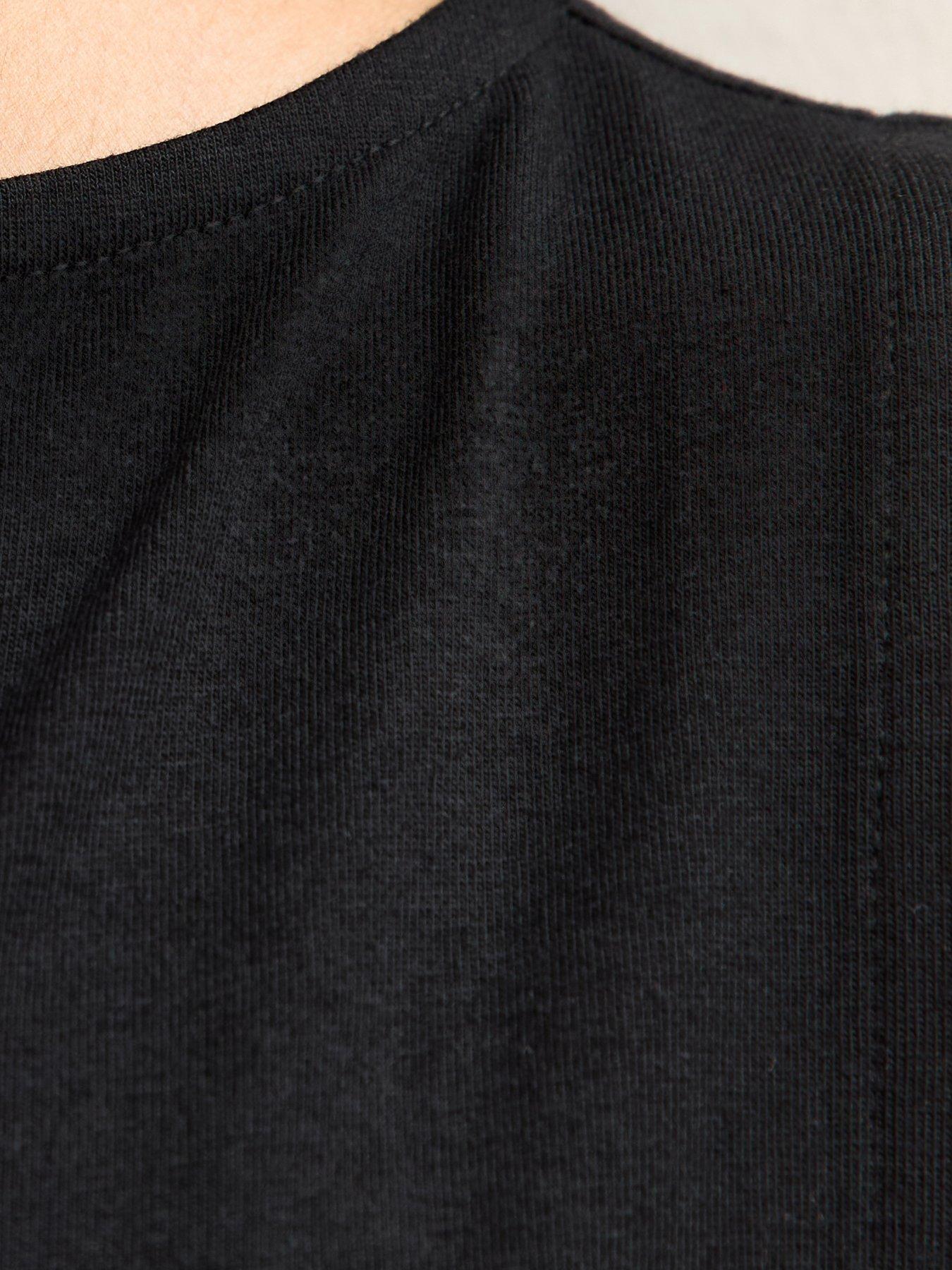 Image 5 of 5 of New Look Slash Neck Vest Top - Black