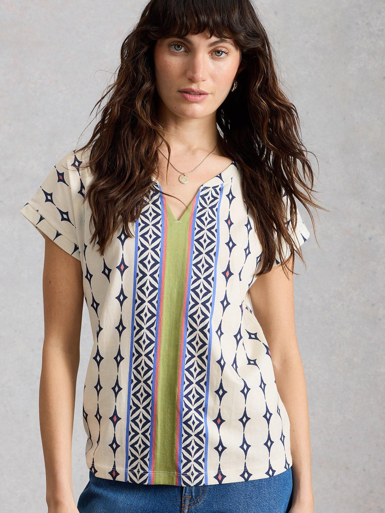 White Stuff Nelly Notch Neck Tee