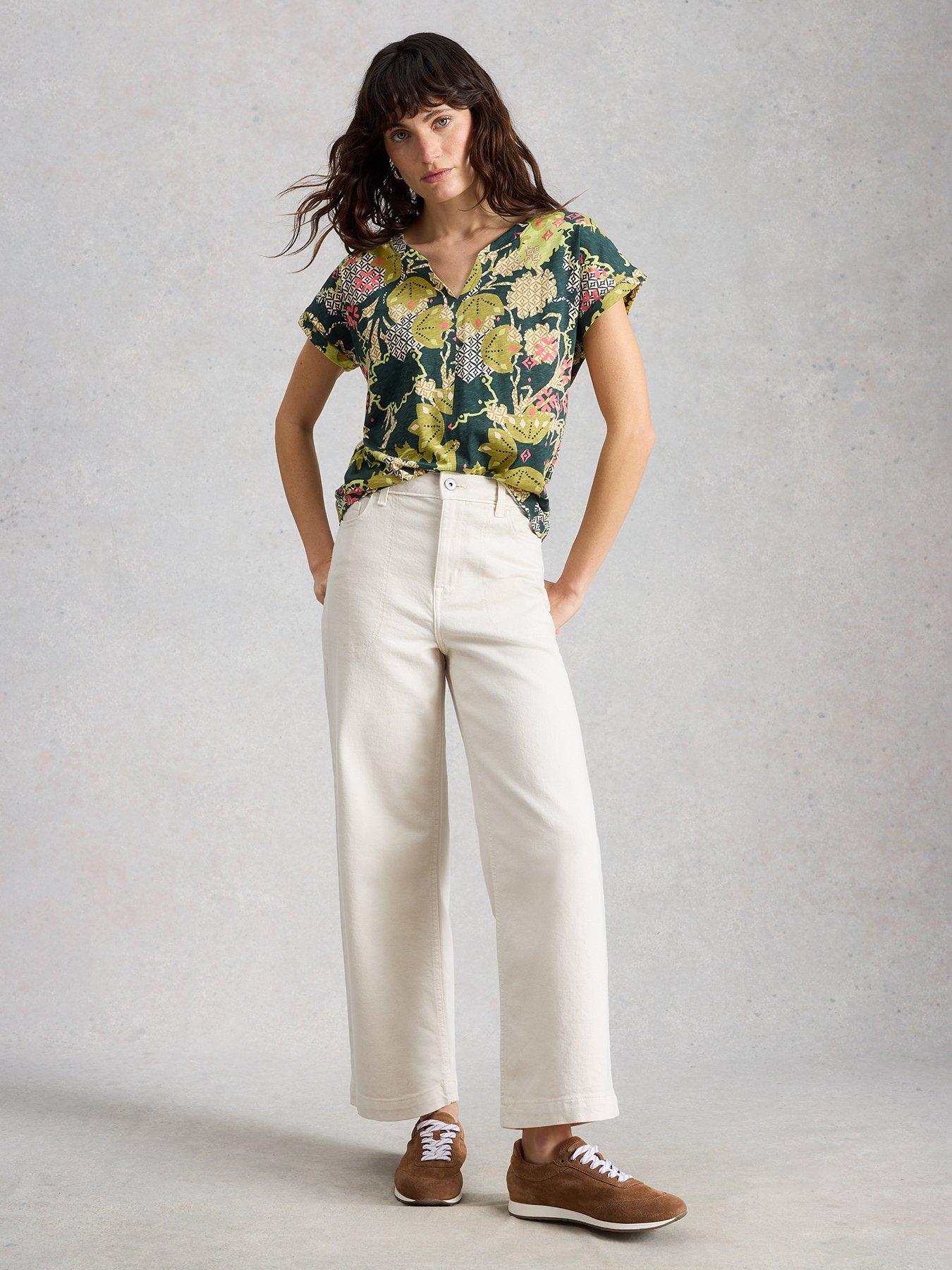 Image 3 of 6 of White Stuff Nelly Notch Neck Tee
