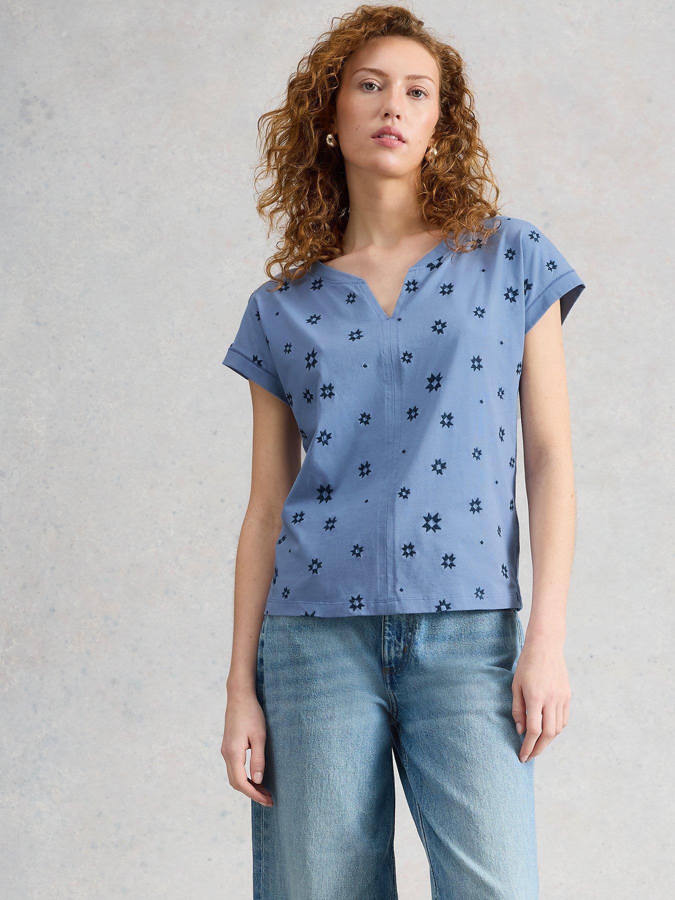 White Stuff Nelly Embroidered Tee