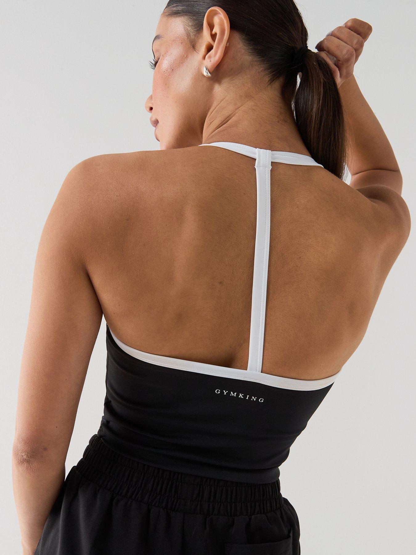 Image 2 of 5 of Gym King Womens 365 Contrast Tank - Black