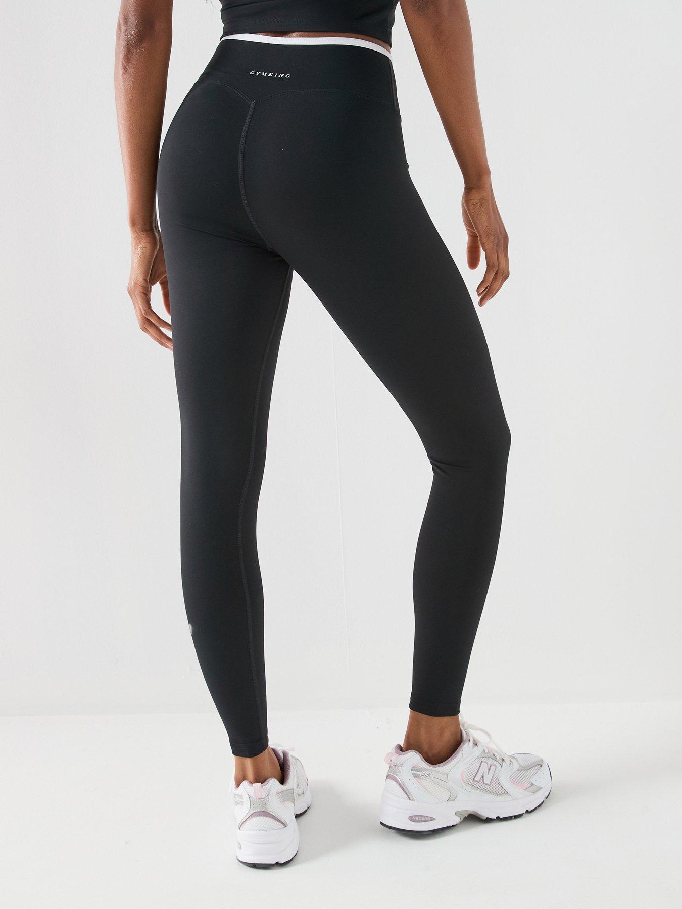 Image 2 of 6 of Gym King Womens 365 Contrast Legging - Black