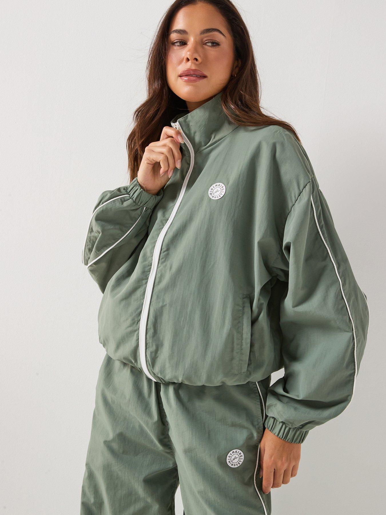 Gym King: Womens Composure Woven Jacket - Green