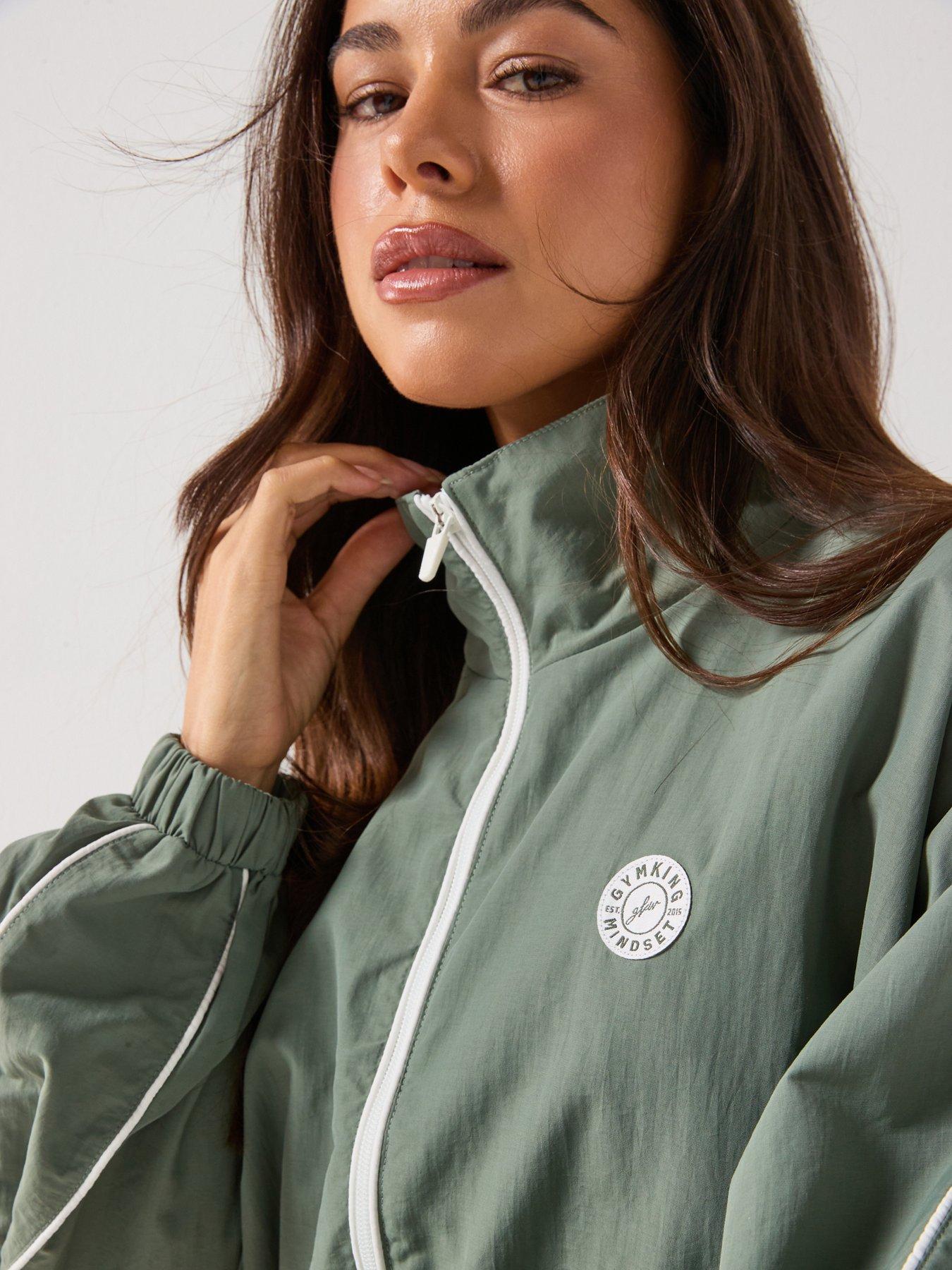 Image 6 of 6 of Gym King Womens Composure Woven Jacket - Green
