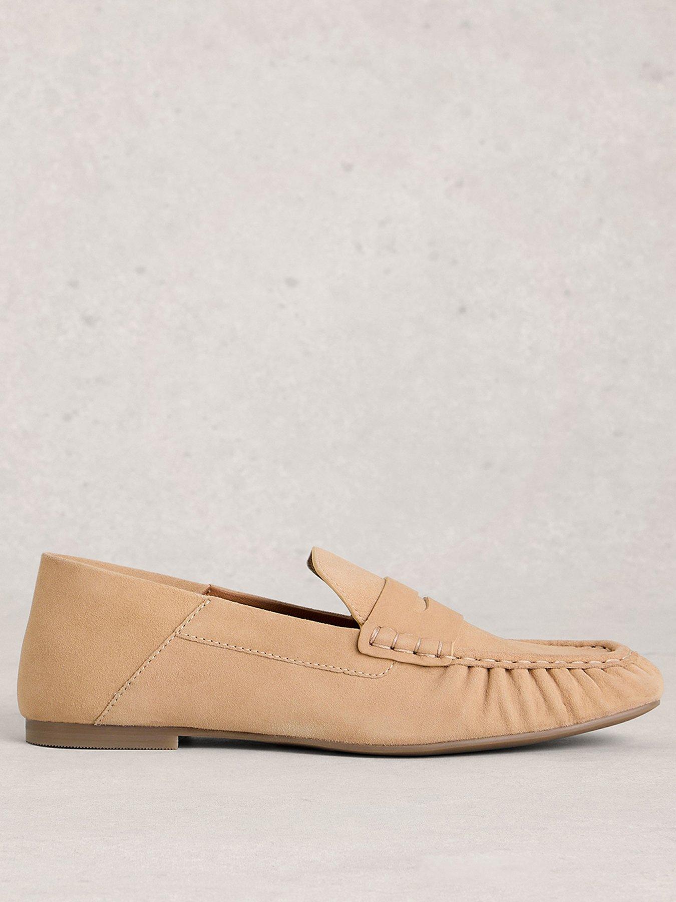 White Stuff Lola Ruched Loafer - Brown