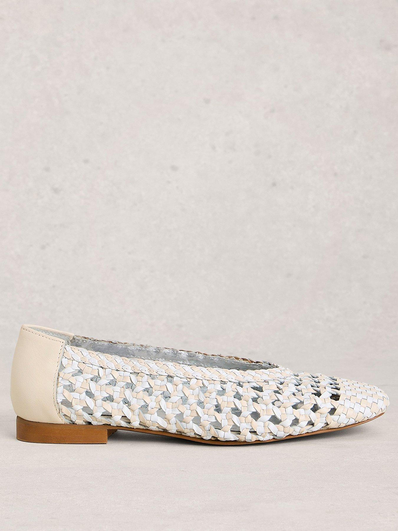White Stuff Winnie Woven Ballerina - Cream