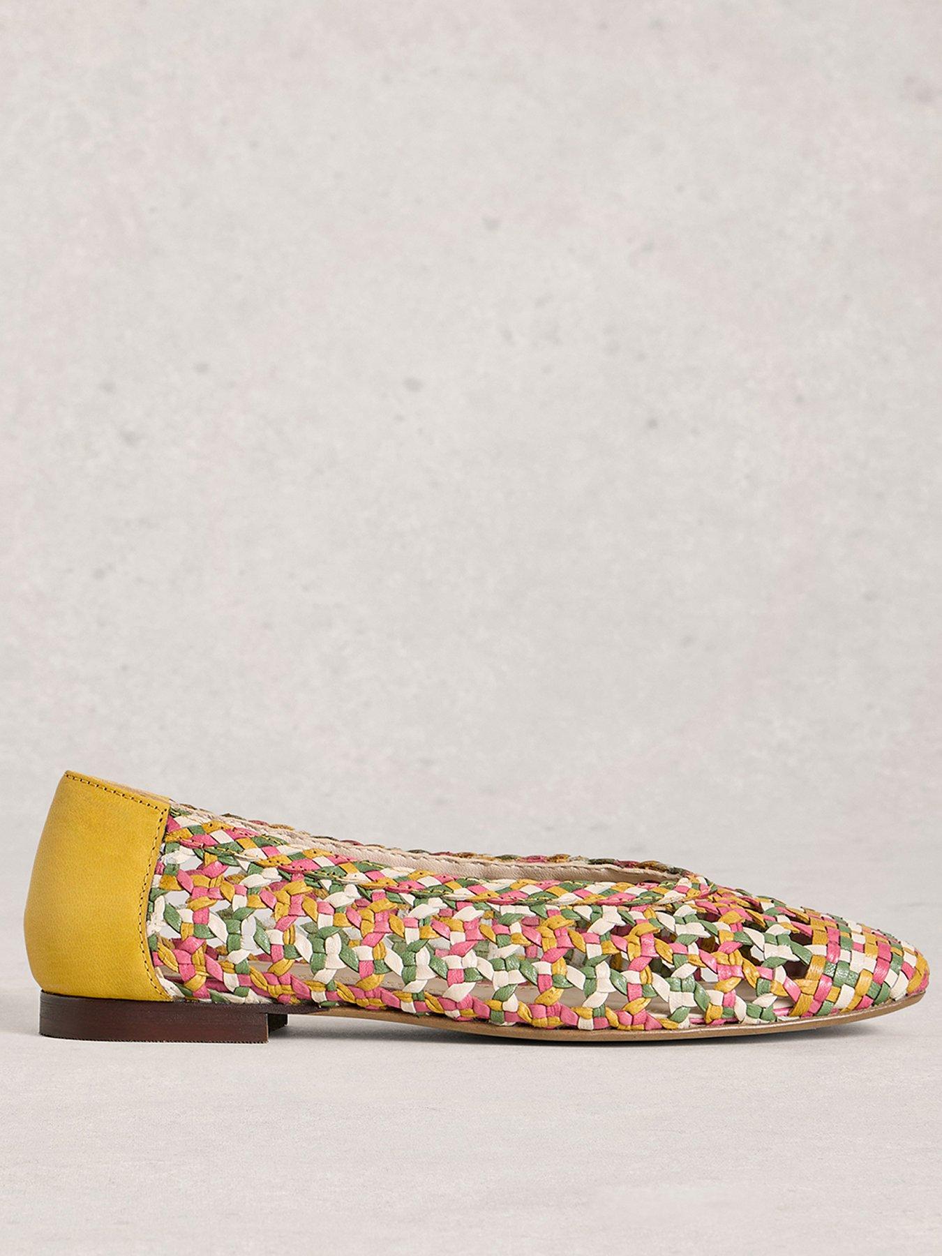 White Stuff Winnie Woven Ballerina - Yellow