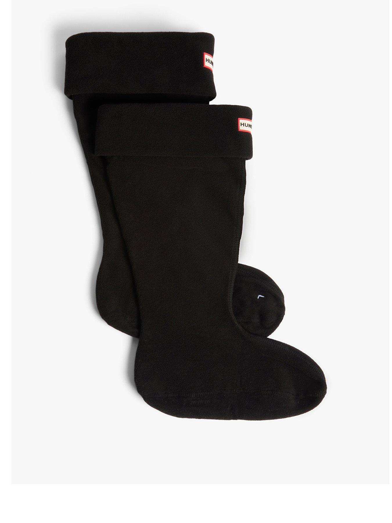 Image 1 of 3 of Hunter Downpour Fleece Sock - Black