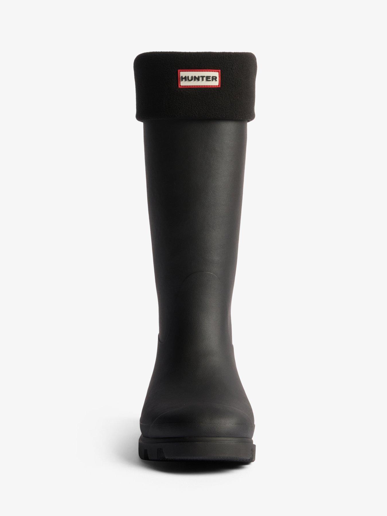 Image 2 of 3 of Hunter Downpour Fleece Sock - Black