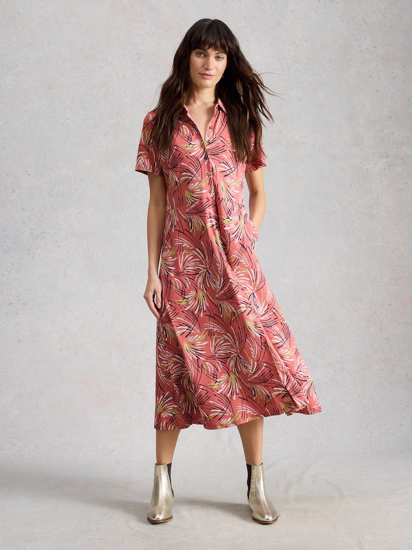 Image 1 of 6 of White Stuff Rua Jersey Shirt Dress