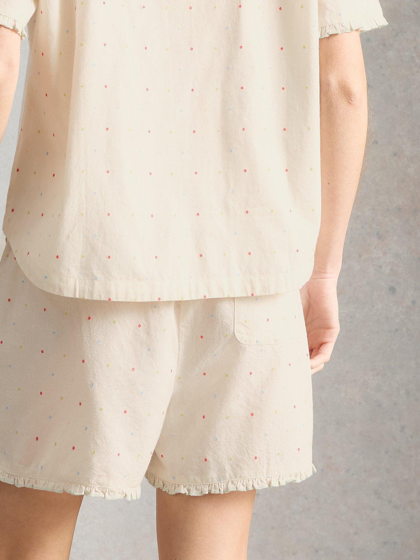 Image 2 of 6 of White Stuff Nelly Pyjama Short - Cream
