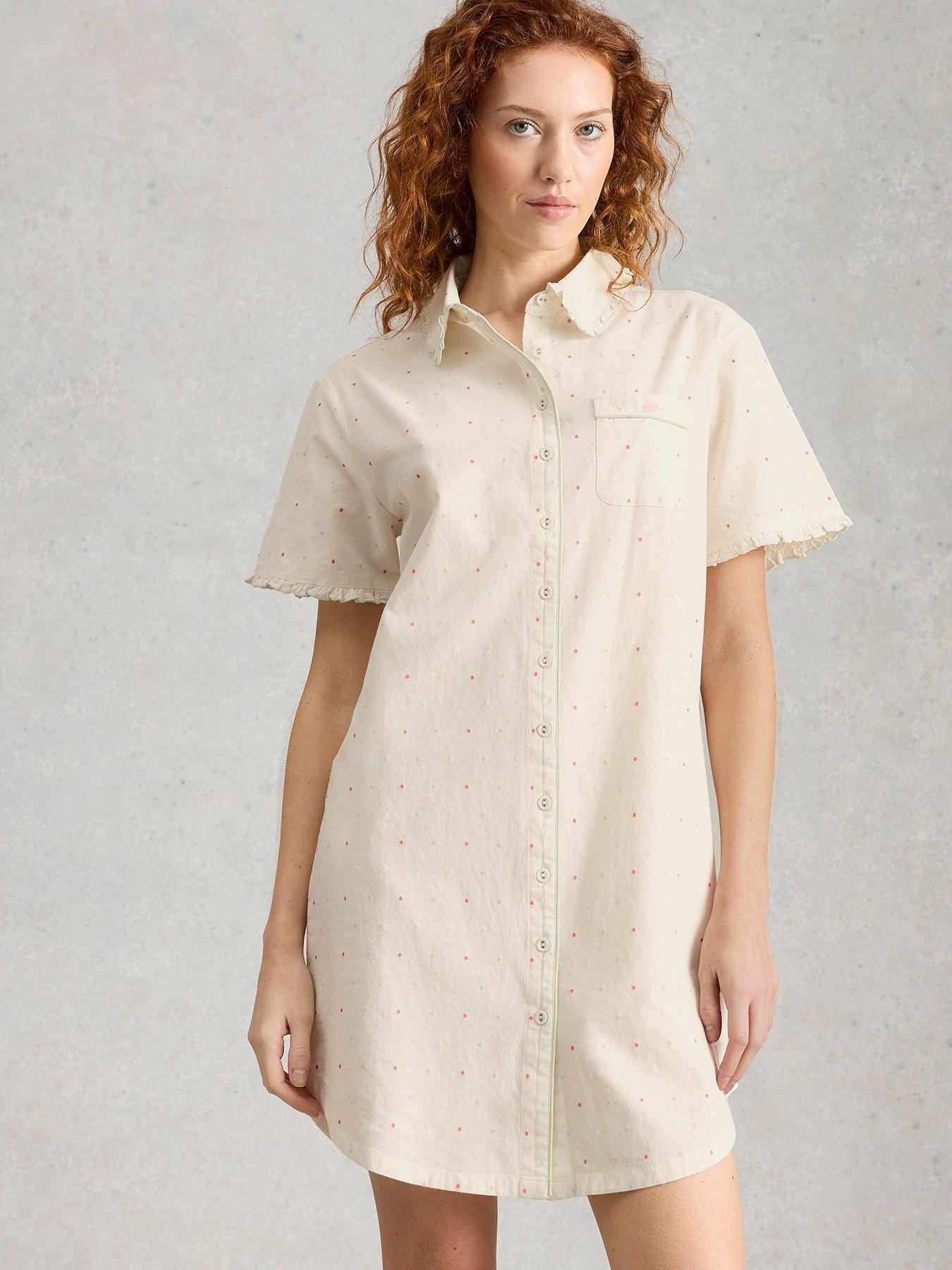 White Stuff Nelly Nightshirt Dress - Cream