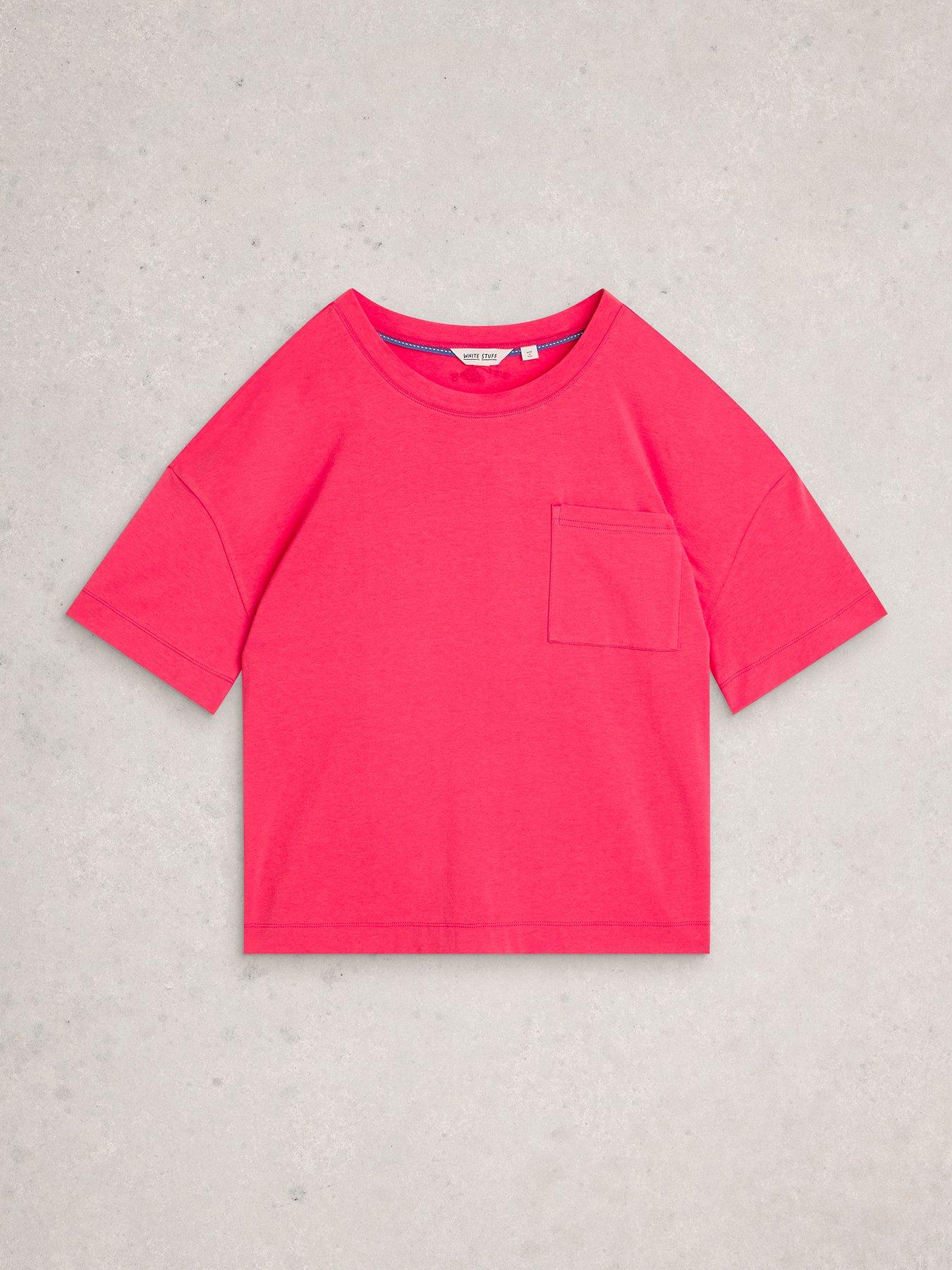 Image 5 of 6 of White Stuff Maya Boxy Pyjama T-Shirt - Pink
